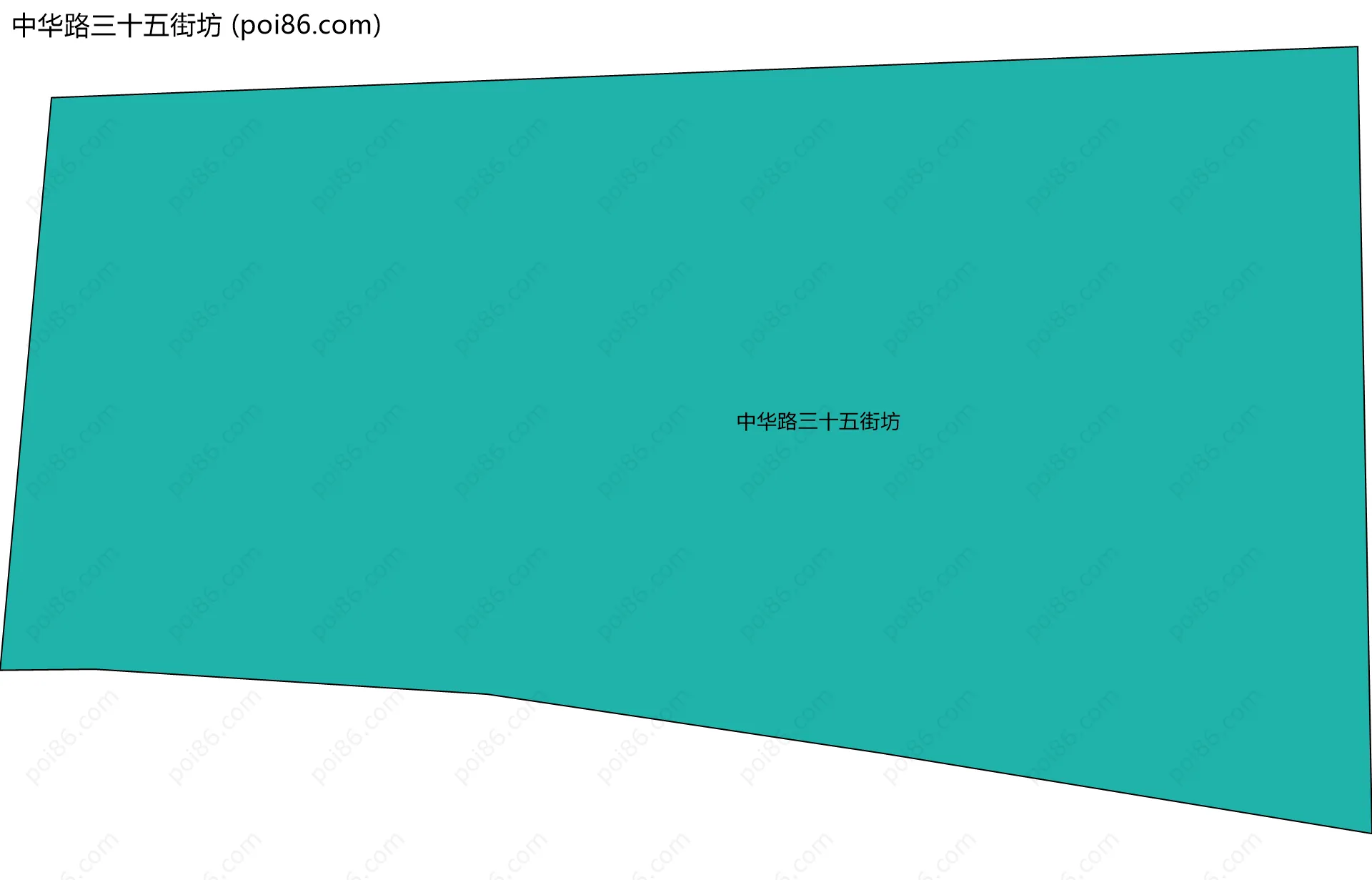 中华路三十五街坊边界地图