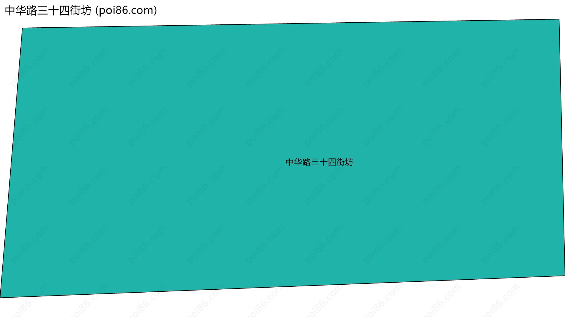 中华路三十四街坊边界地图