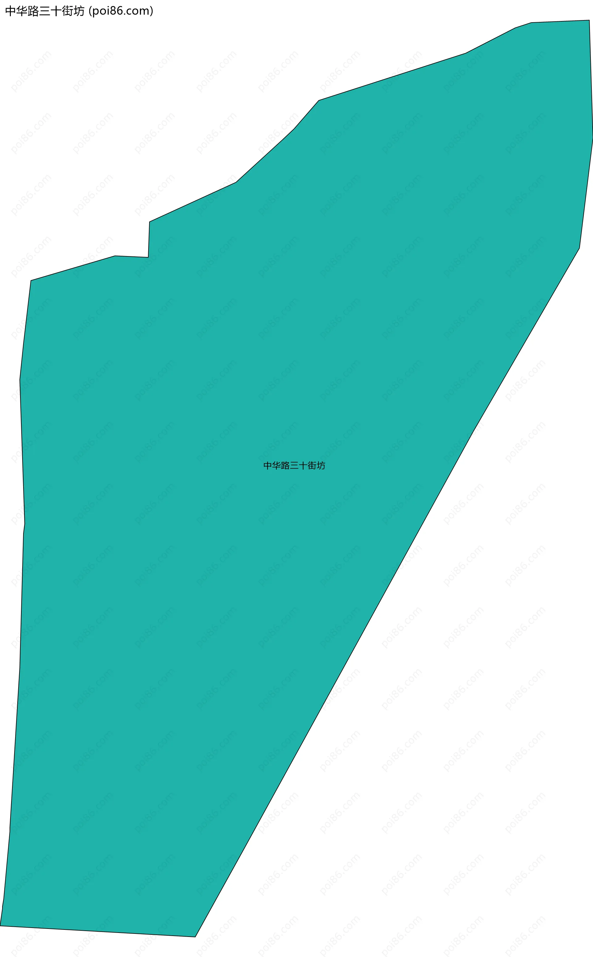 中华路三十街坊边界地图