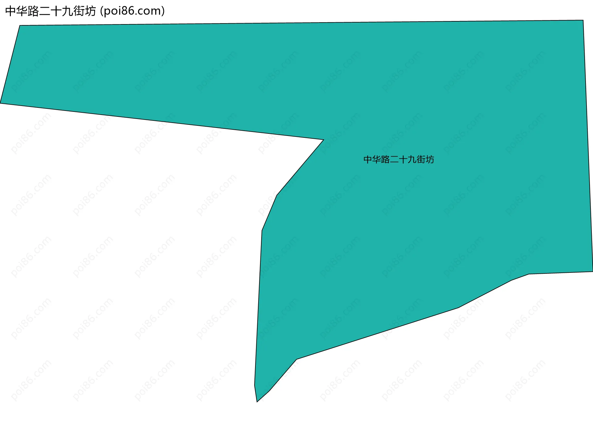 中华路二十九街坊边界地图