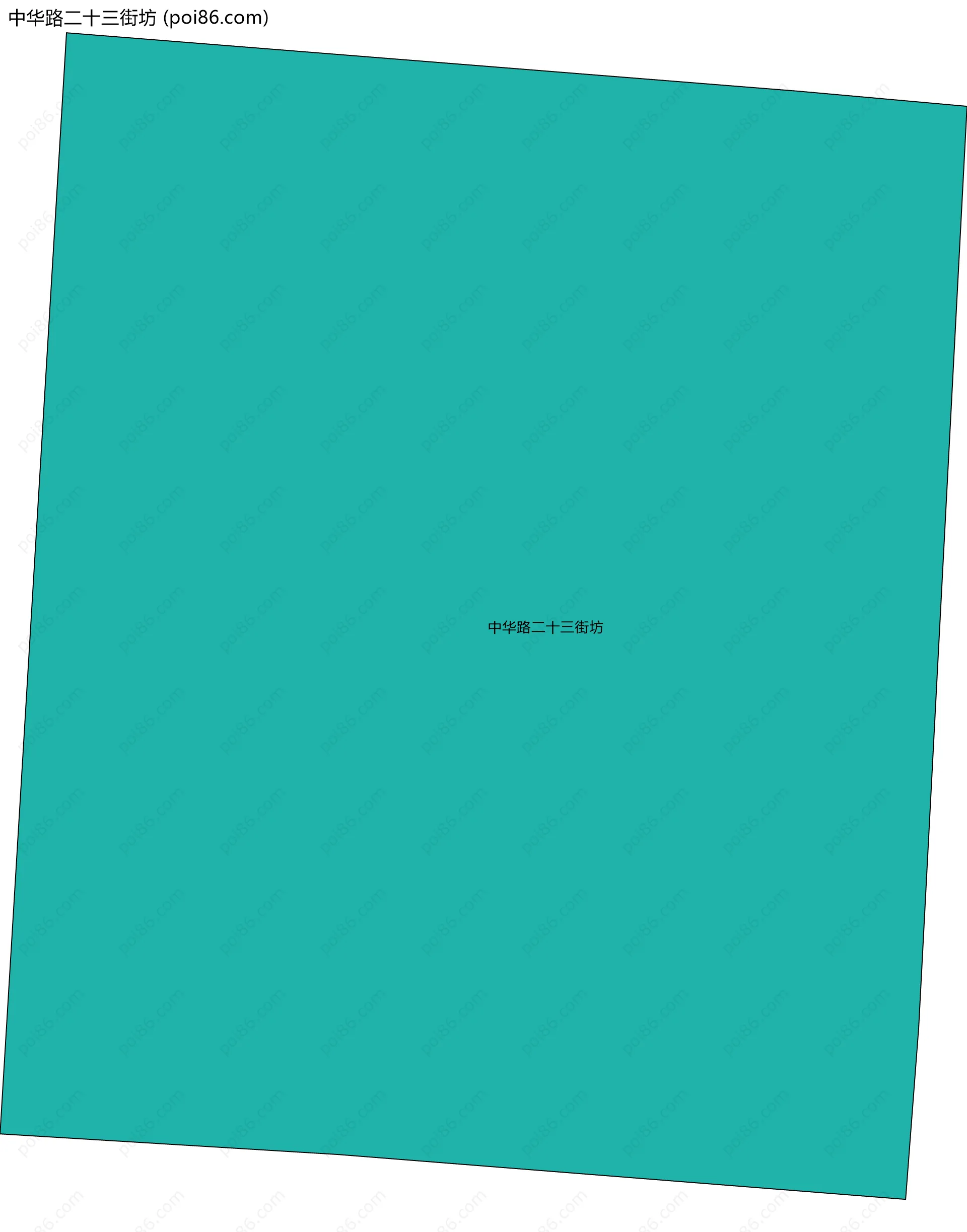 中华路二十三街坊边界地图