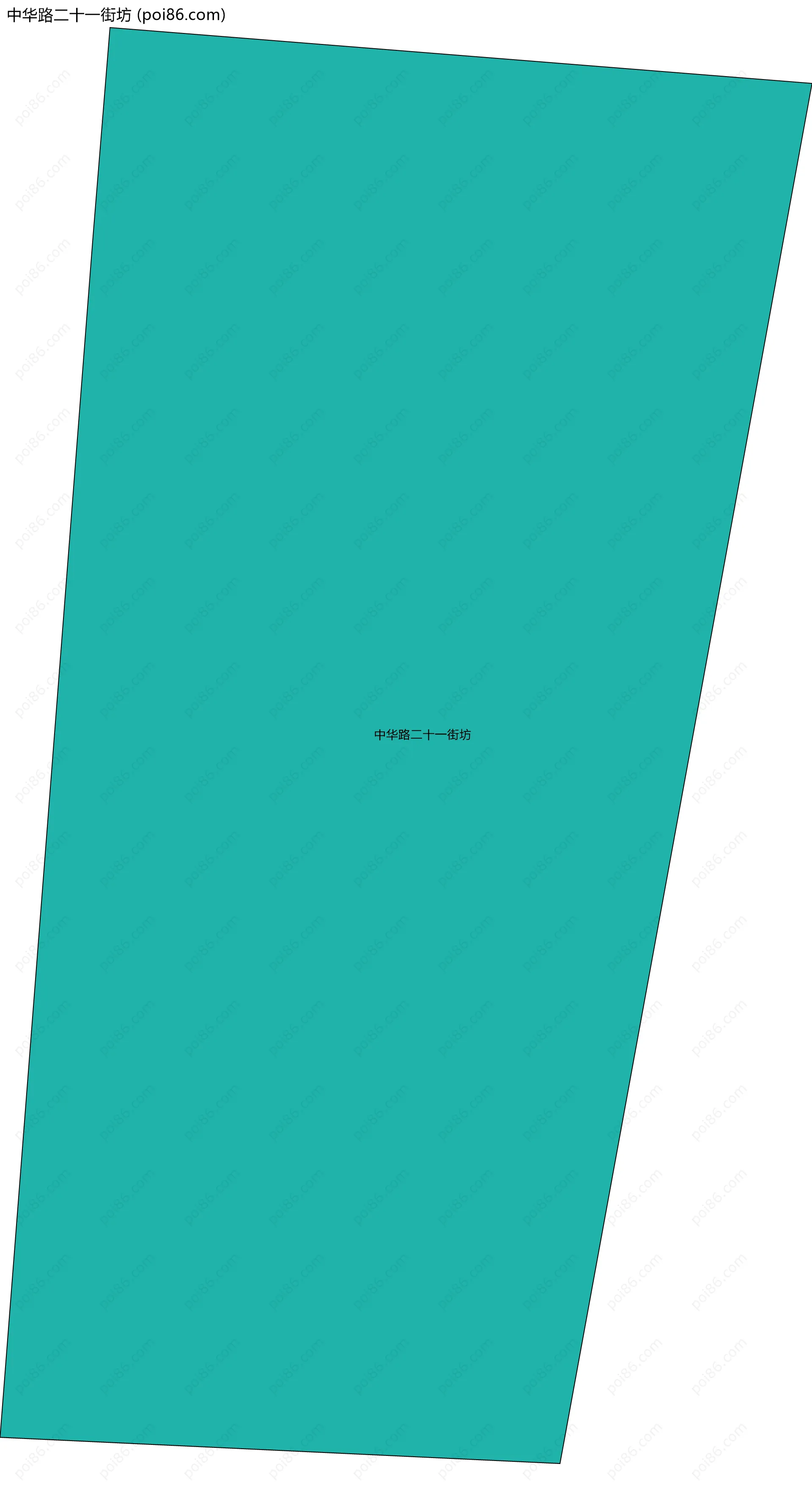 中华路二十一街坊边界地图