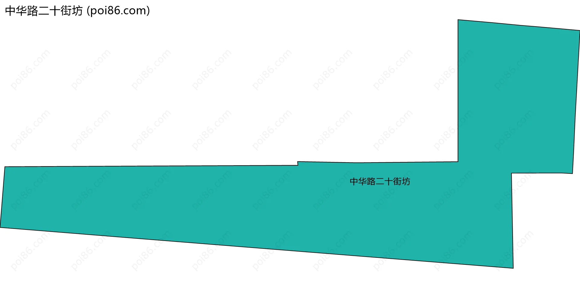 中华路二十街坊边界地图