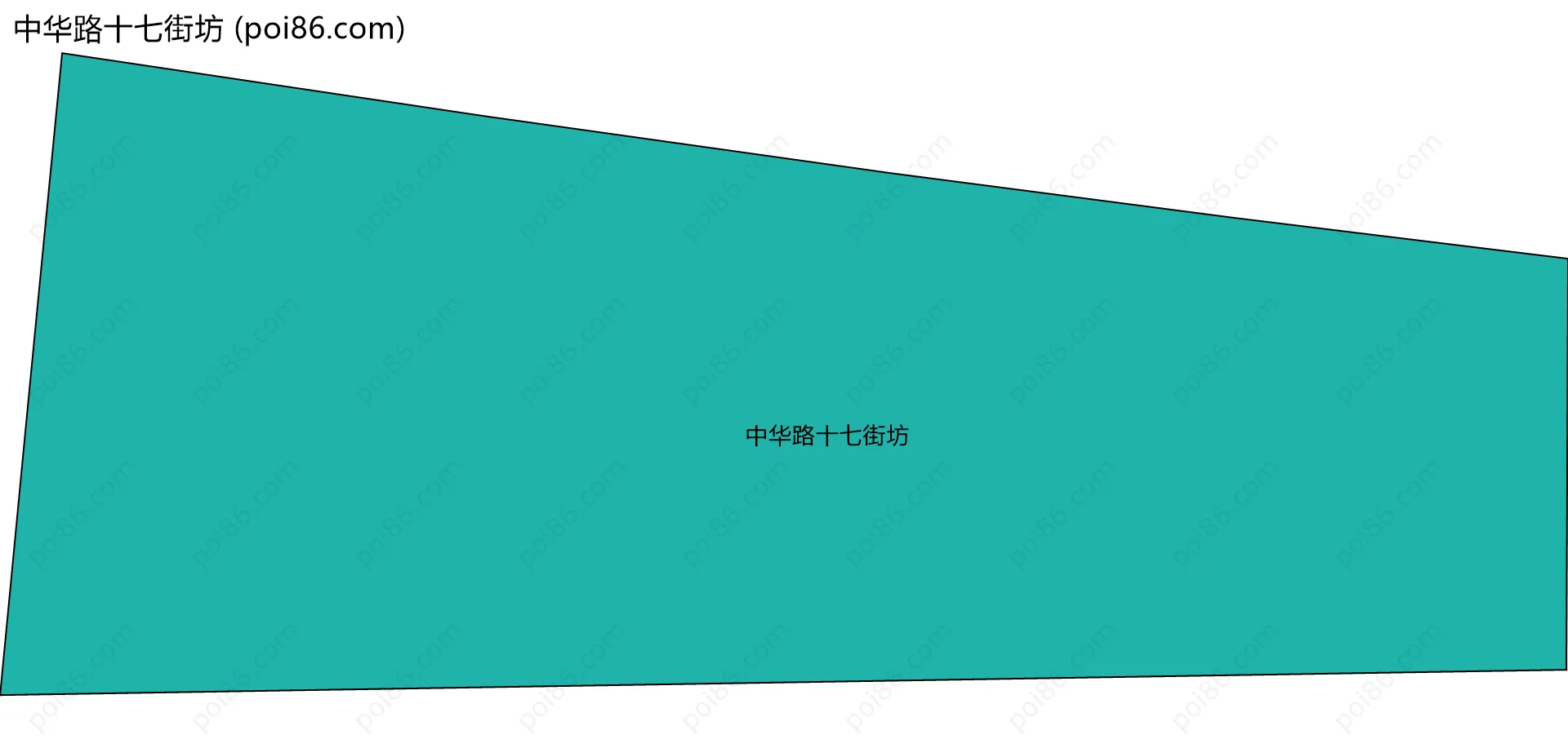 中华路十七街坊边界地图