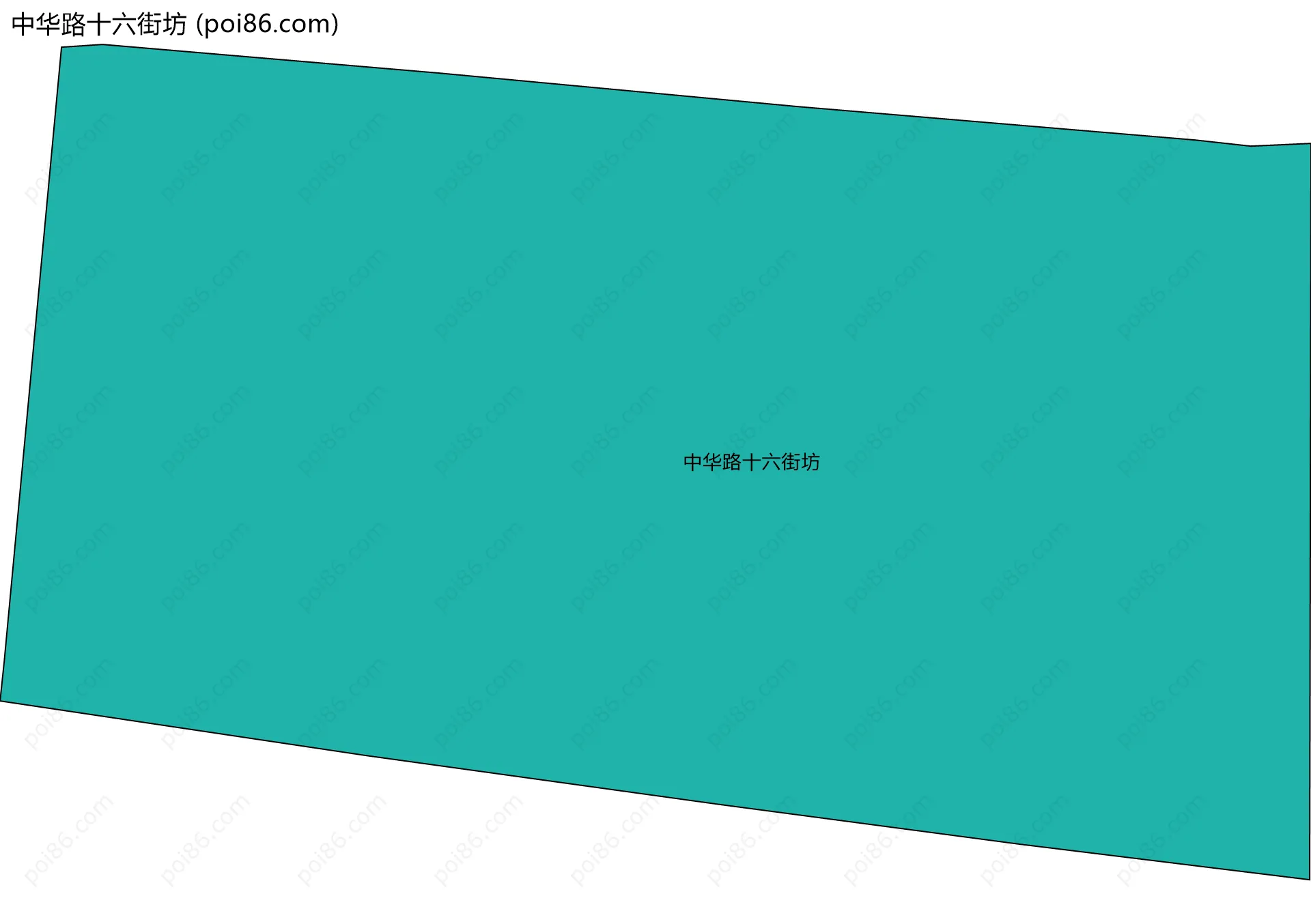 中华路十六街坊边界地图