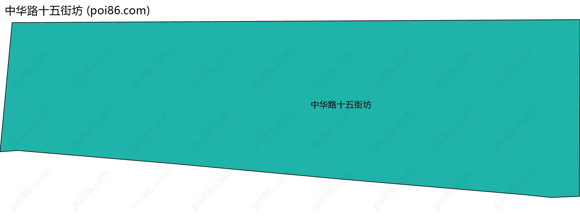 中华路十五街坊边界地图