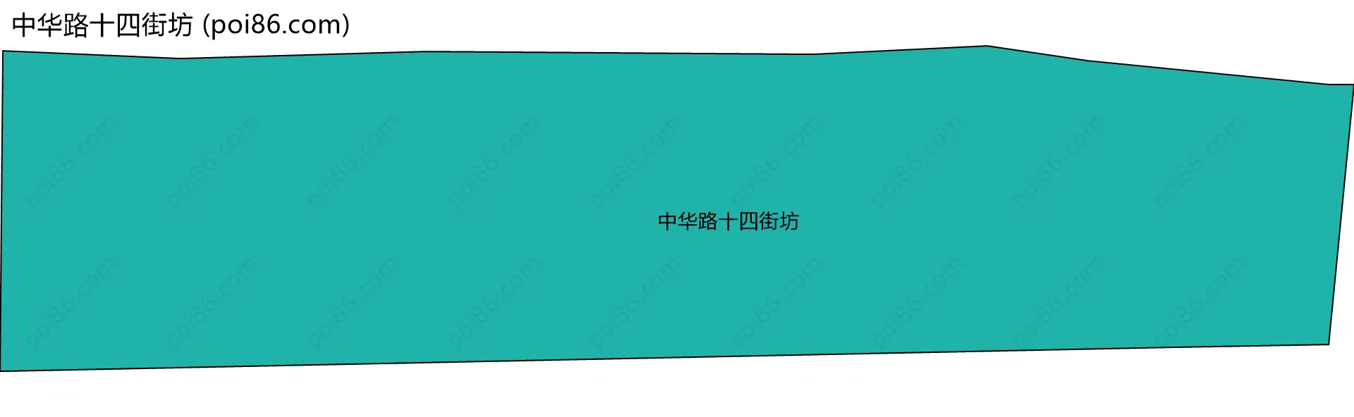 中华路十四街坊边界地图