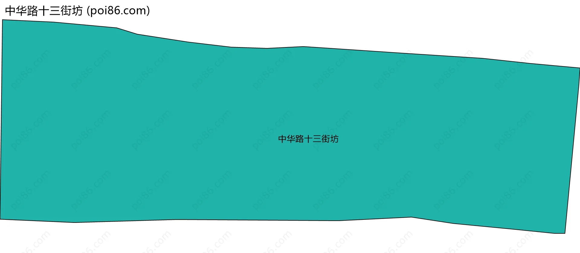 中华路十三街坊边界地图