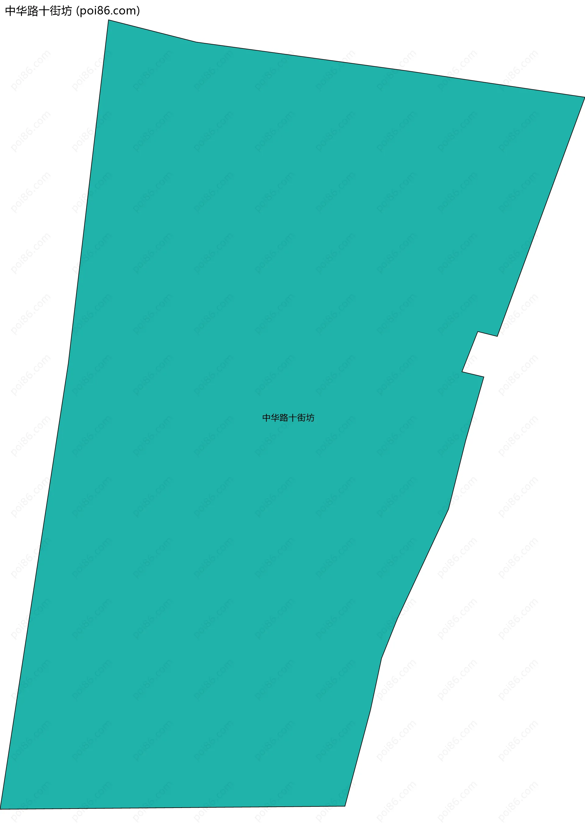 中华路十街坊边界地图