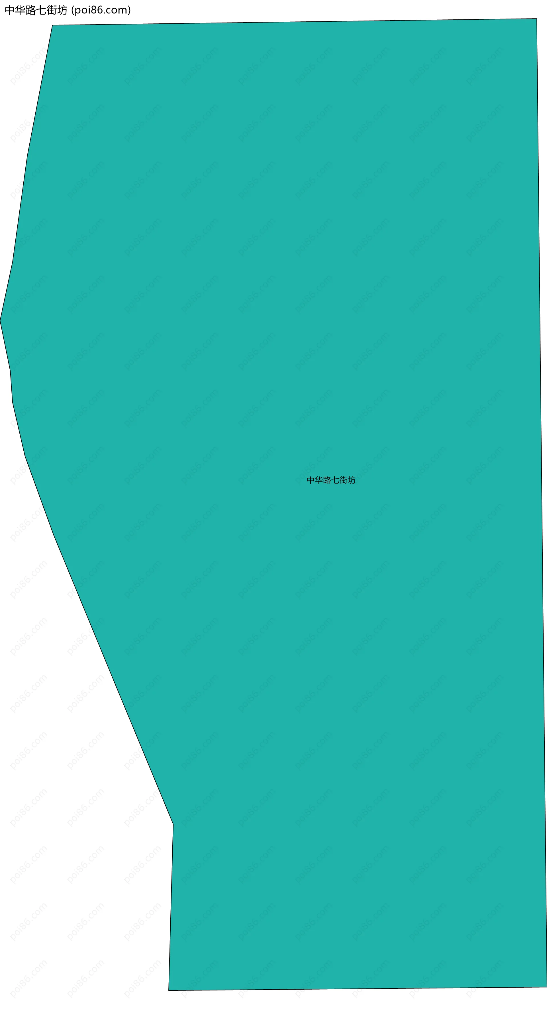 中华路七街坊边界地图