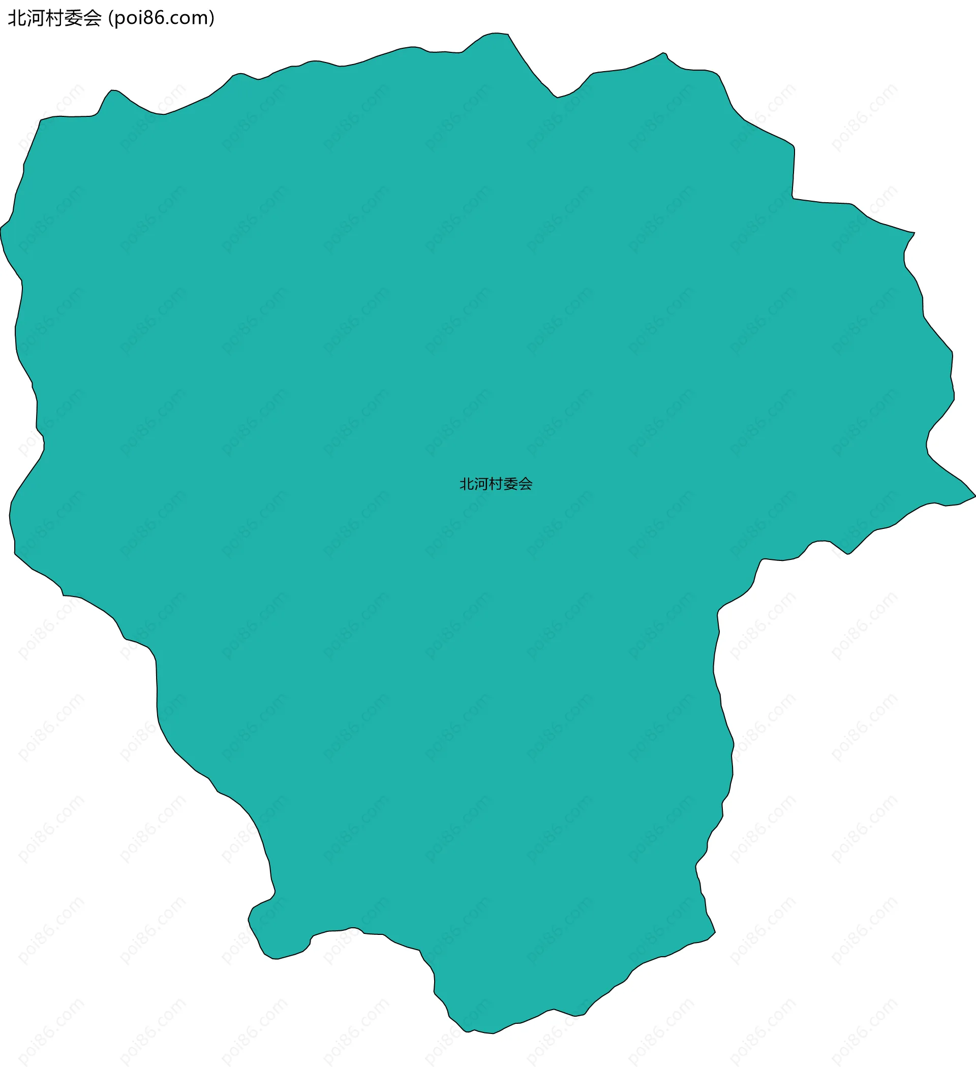 北河村委会边界地图