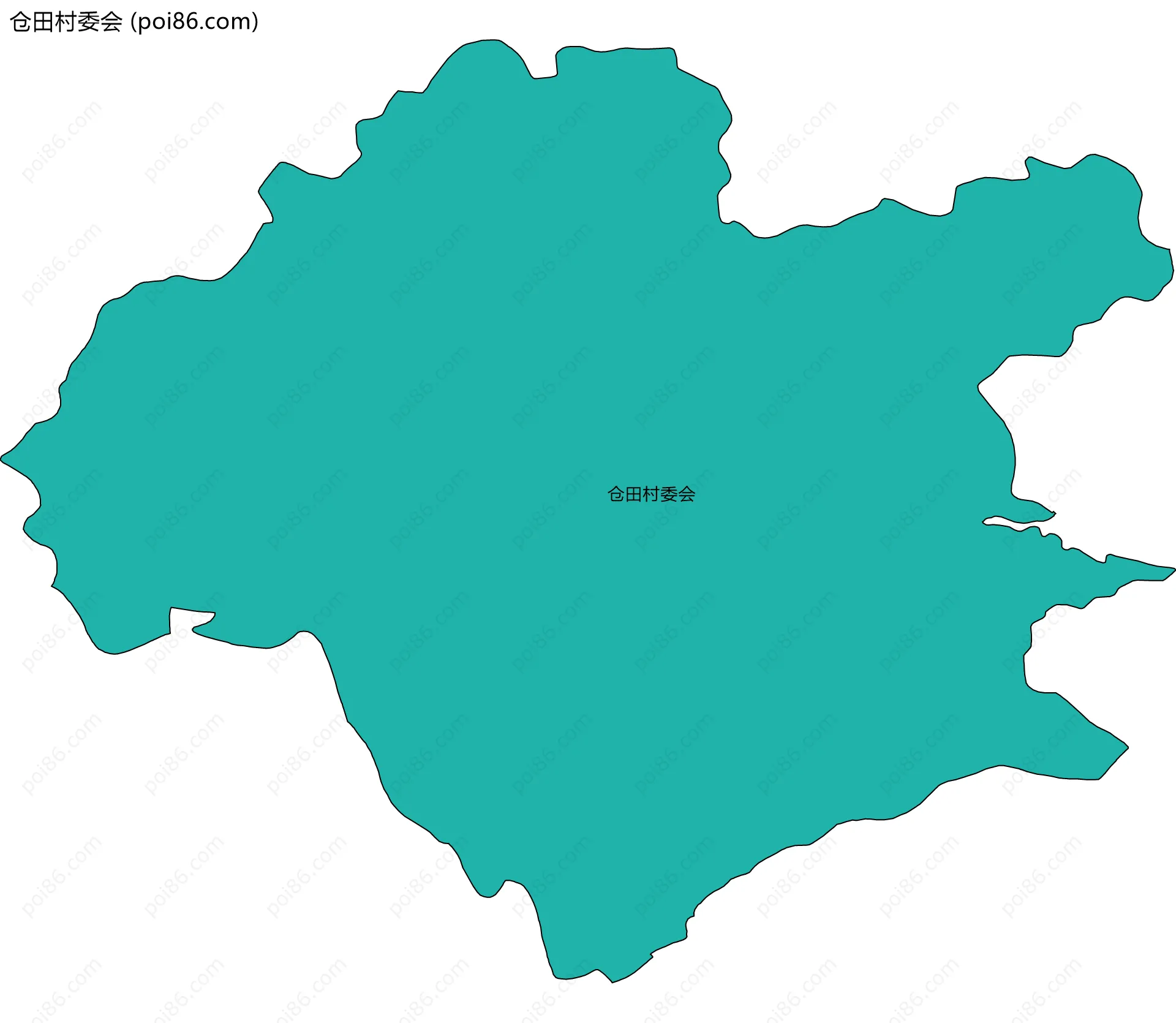 仓田村委会边界地图