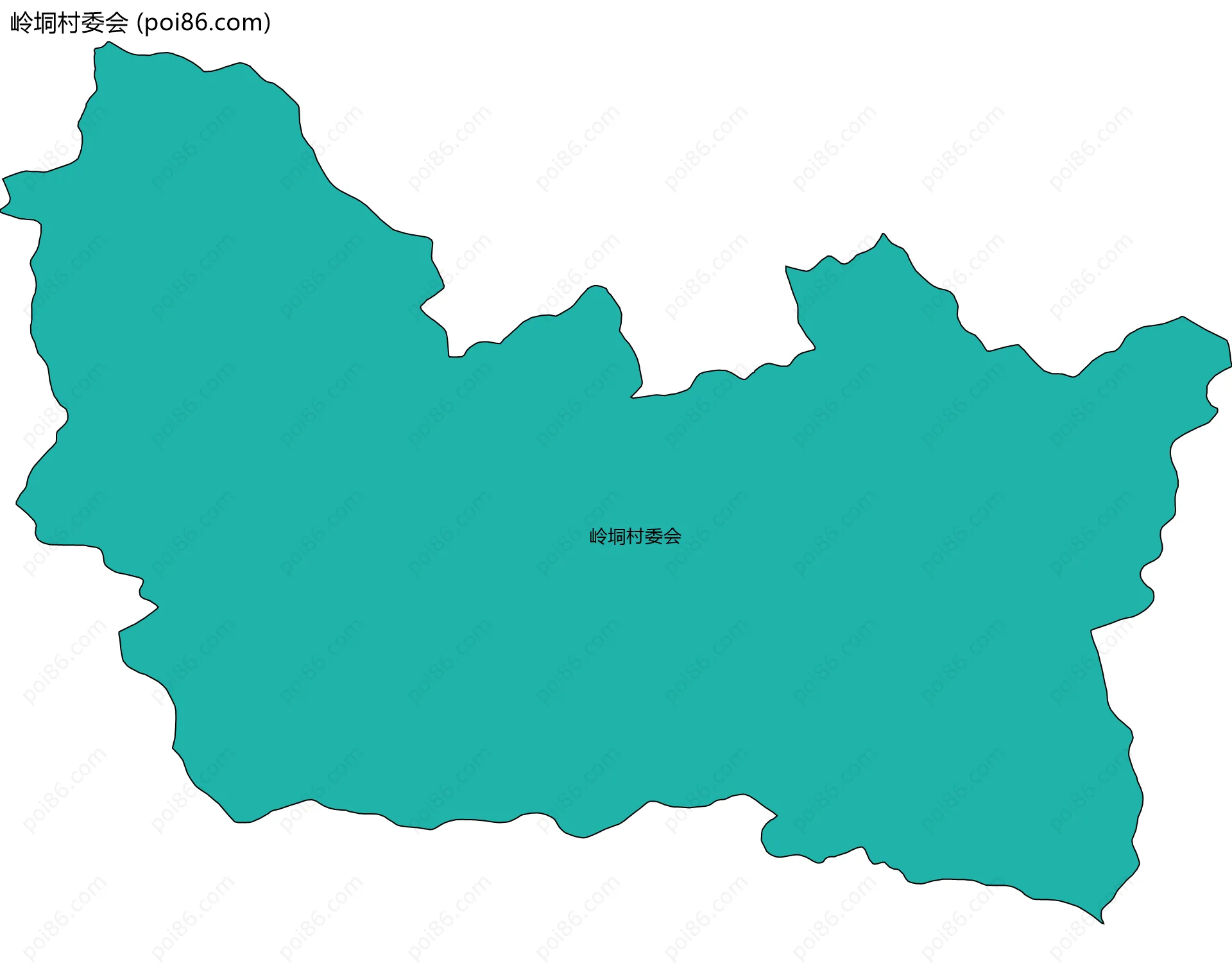岭垌村委会边界地图