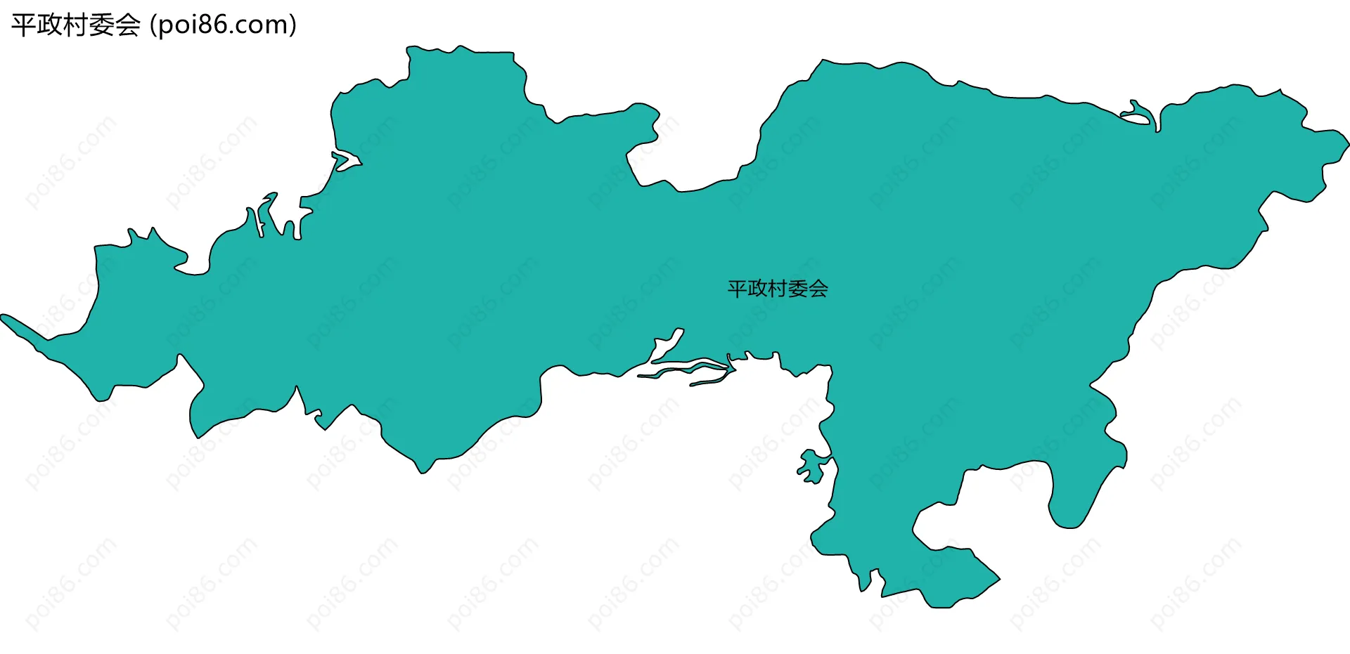 平政村委会边界地图