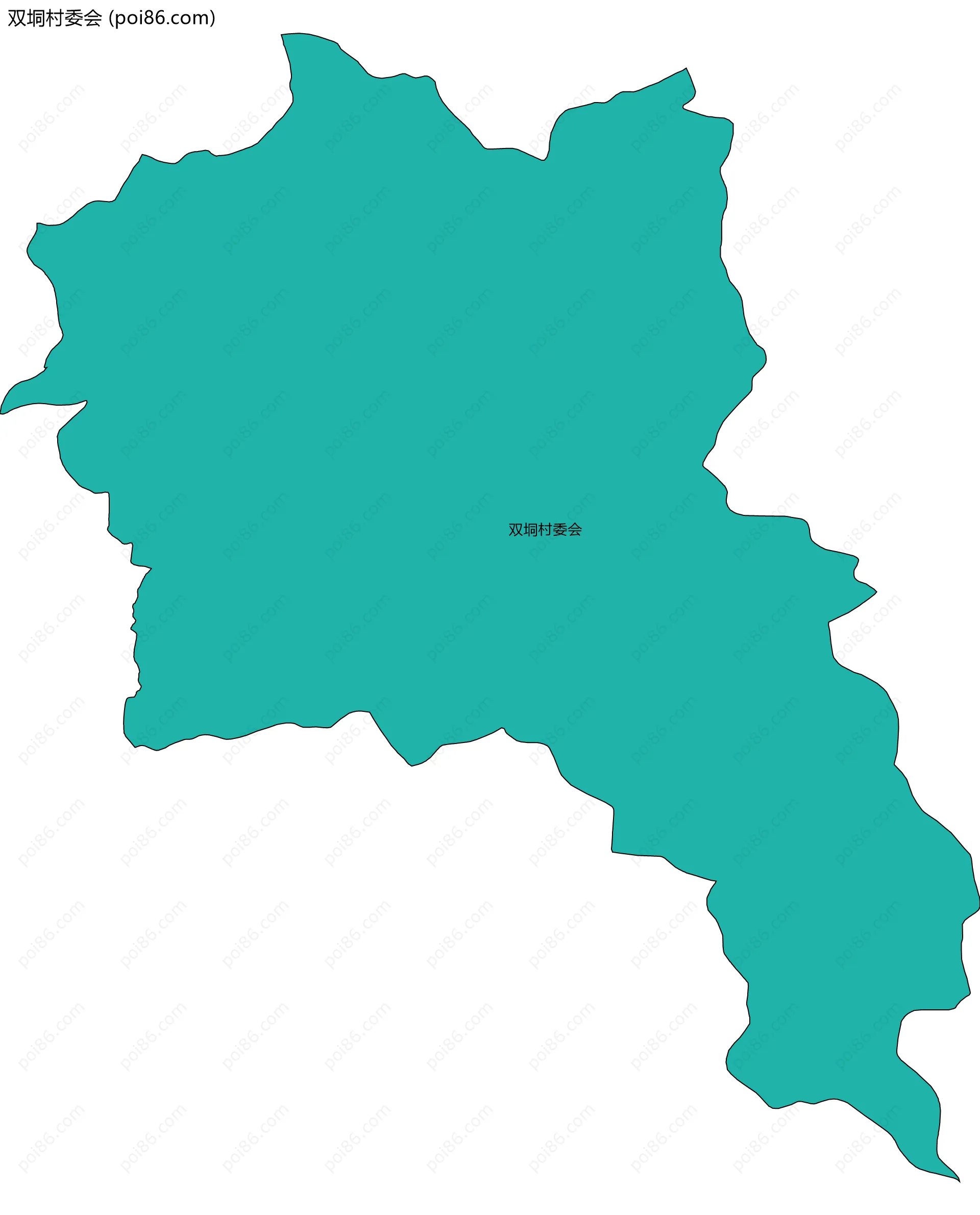 双垌村委会边界地图