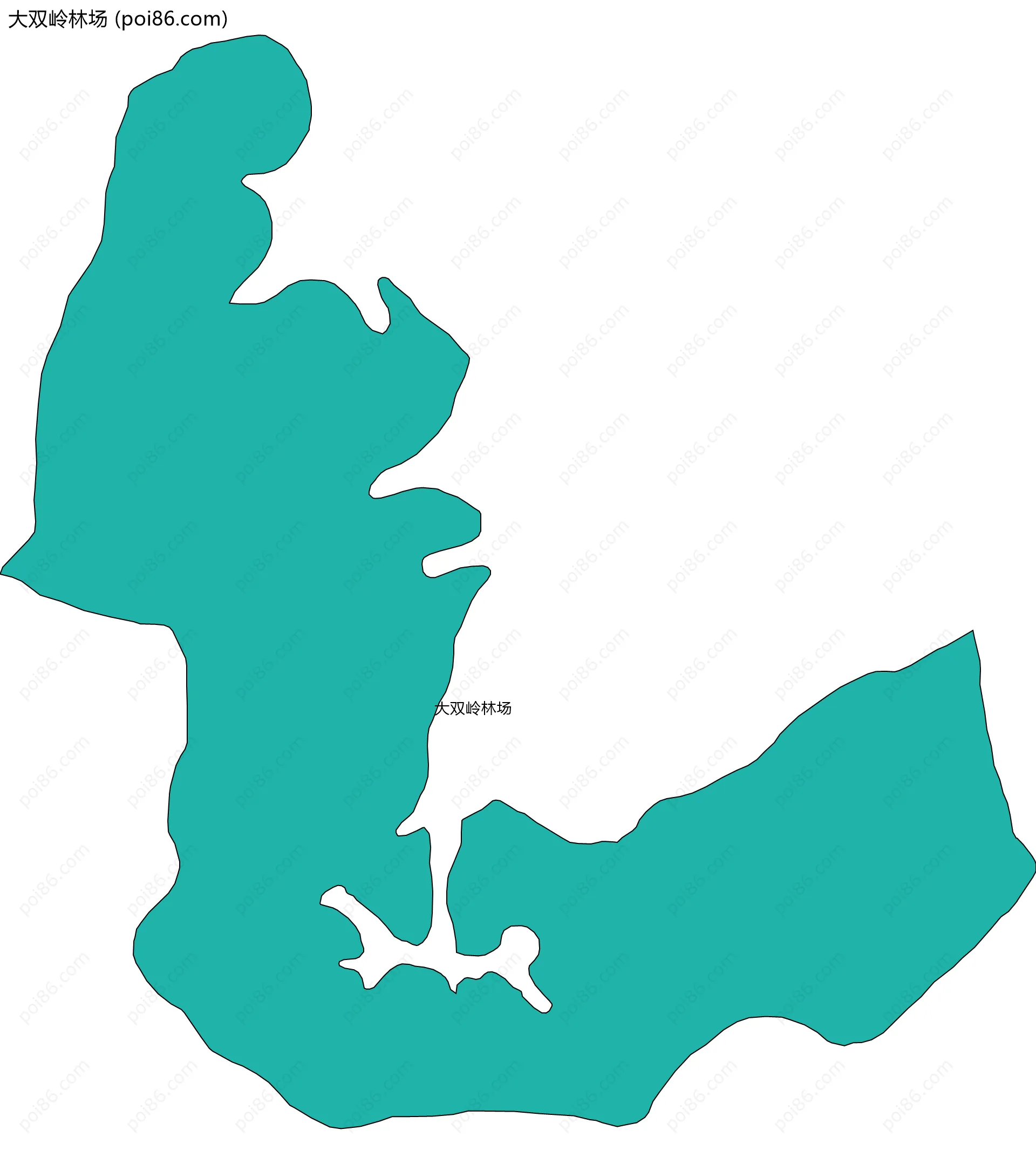 大双岭林场边界地图