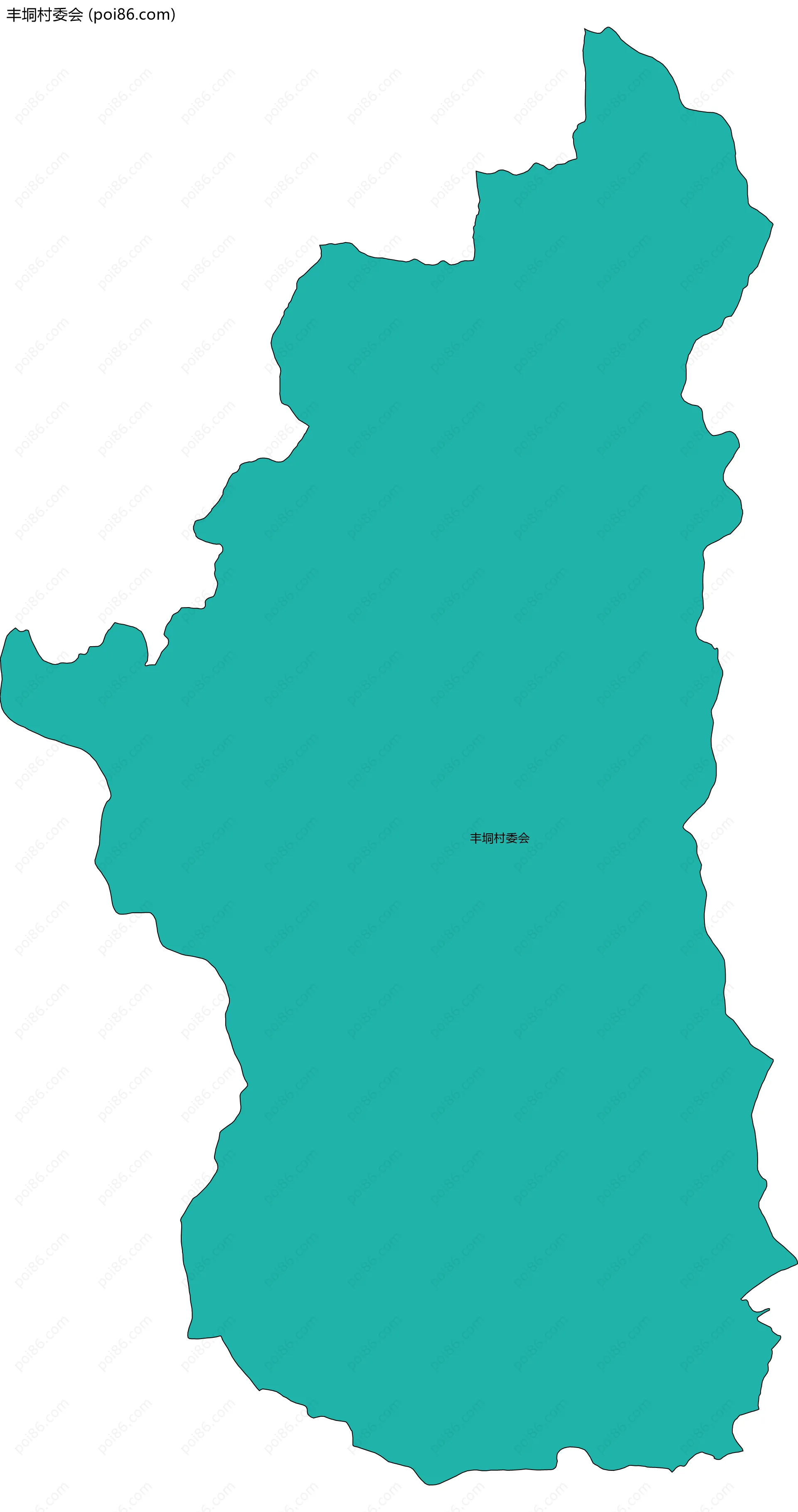 丰垌村委会边界地图