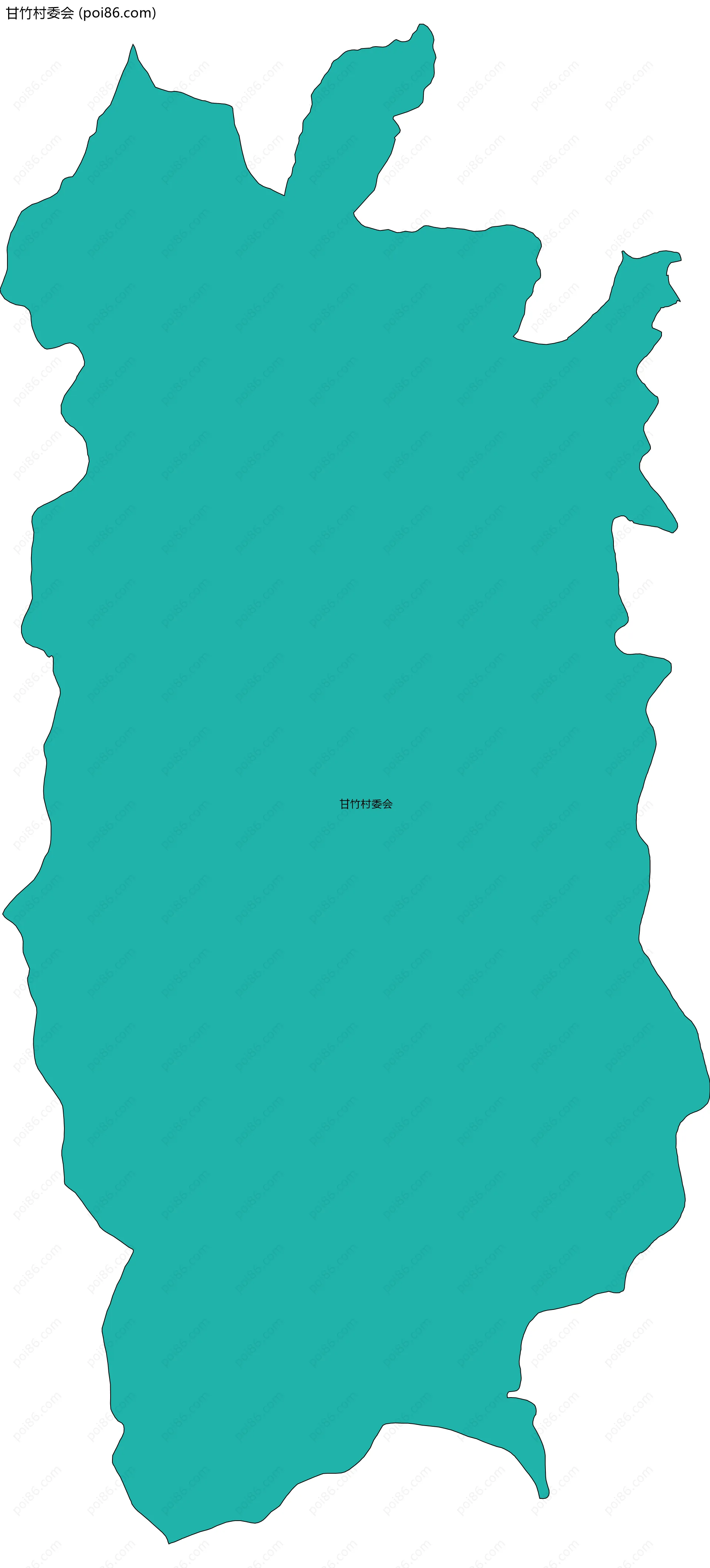 甘竹村委会边界地图