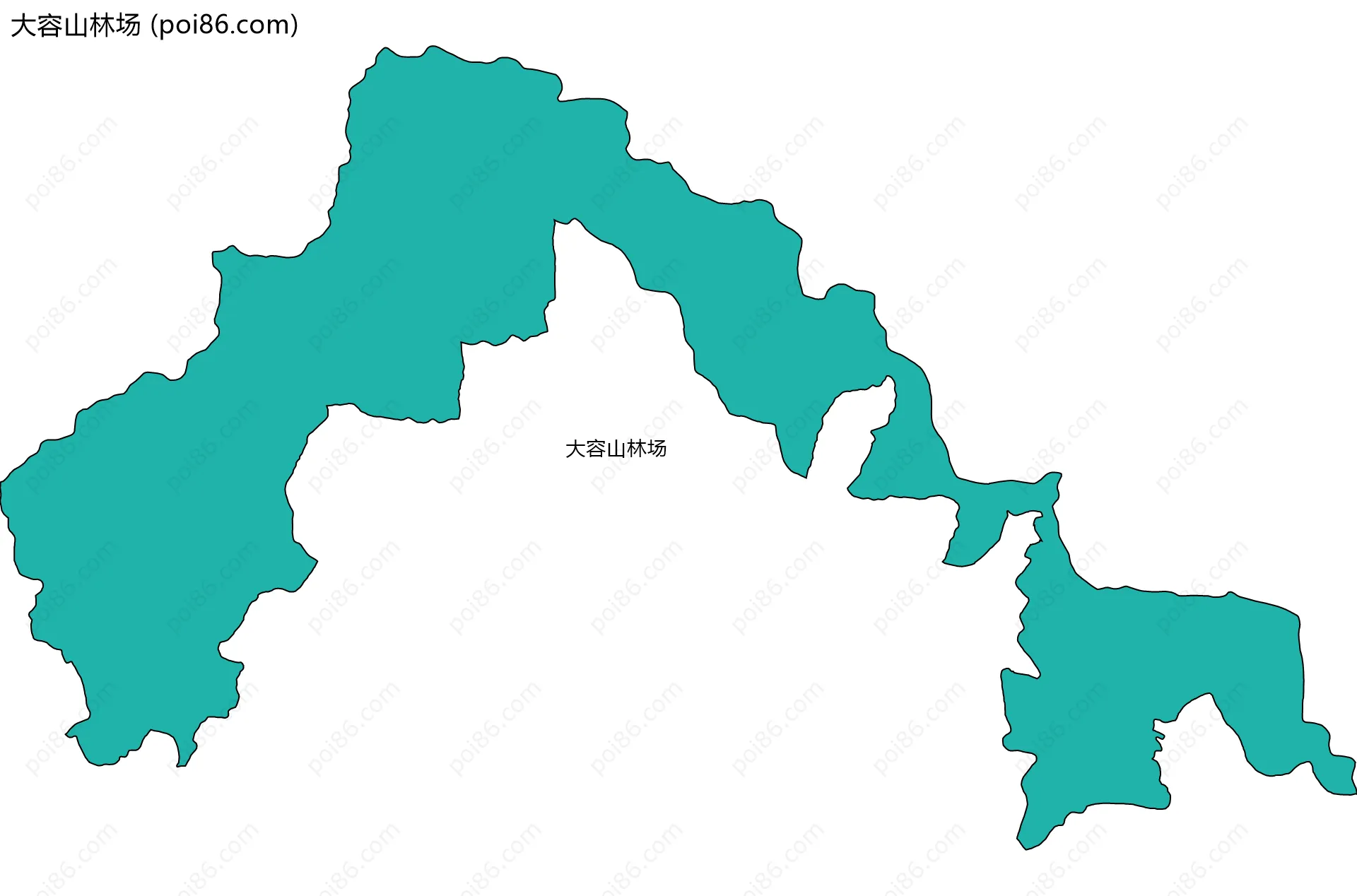 大容山林场边界地图