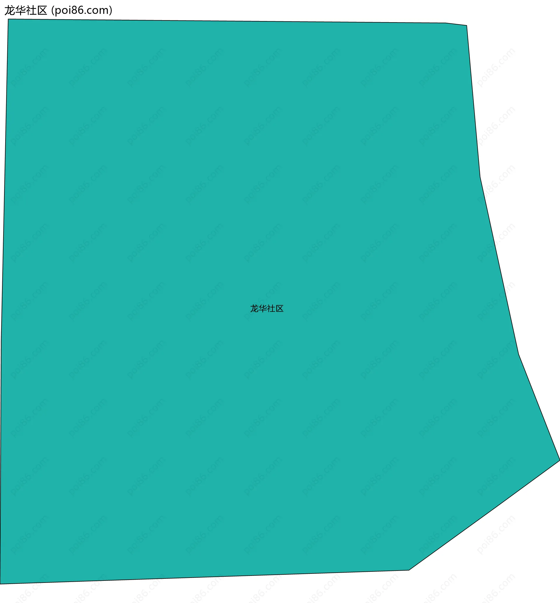 龙华社区边界地图
