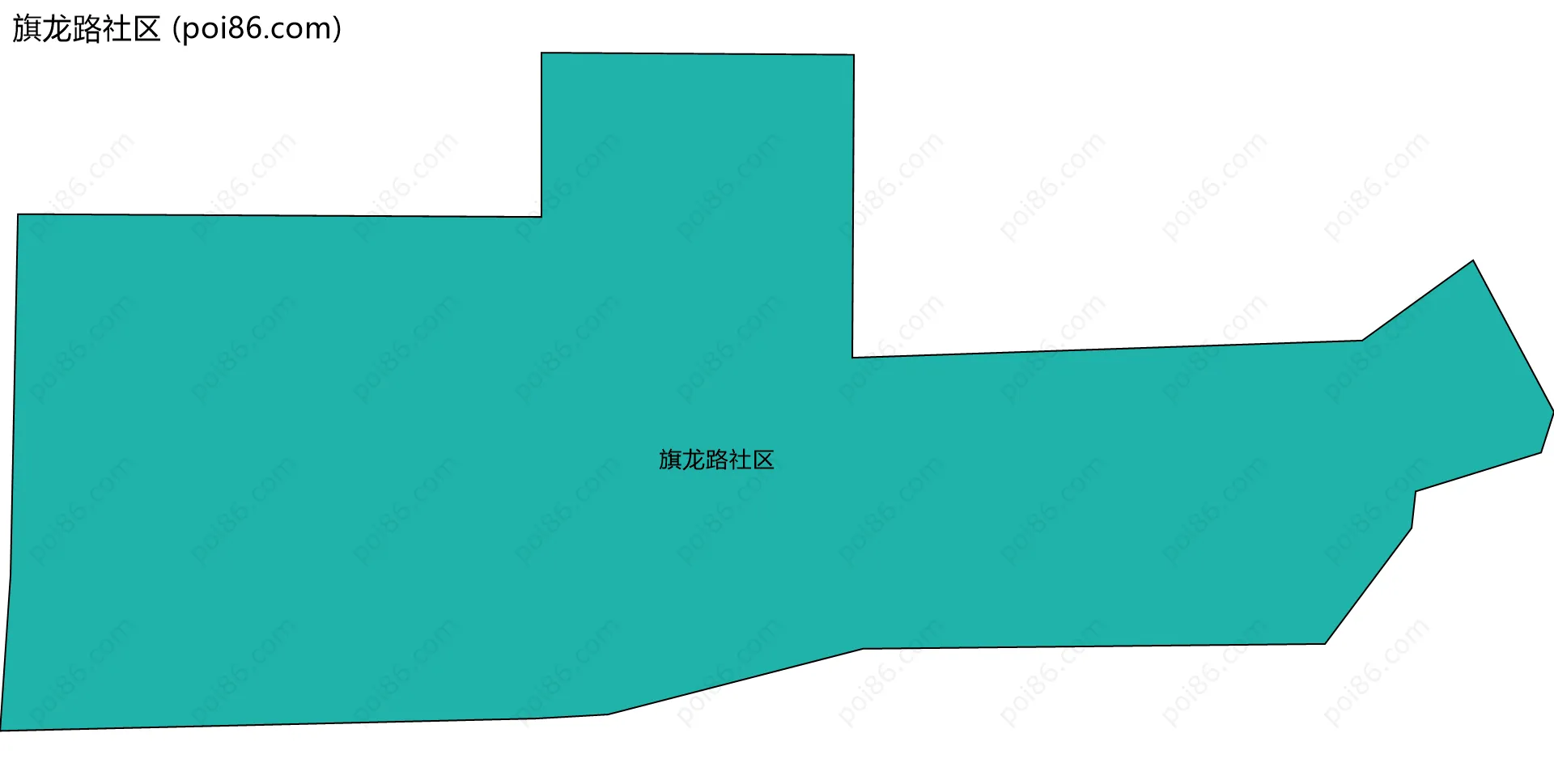 旗龙路社区边界地图