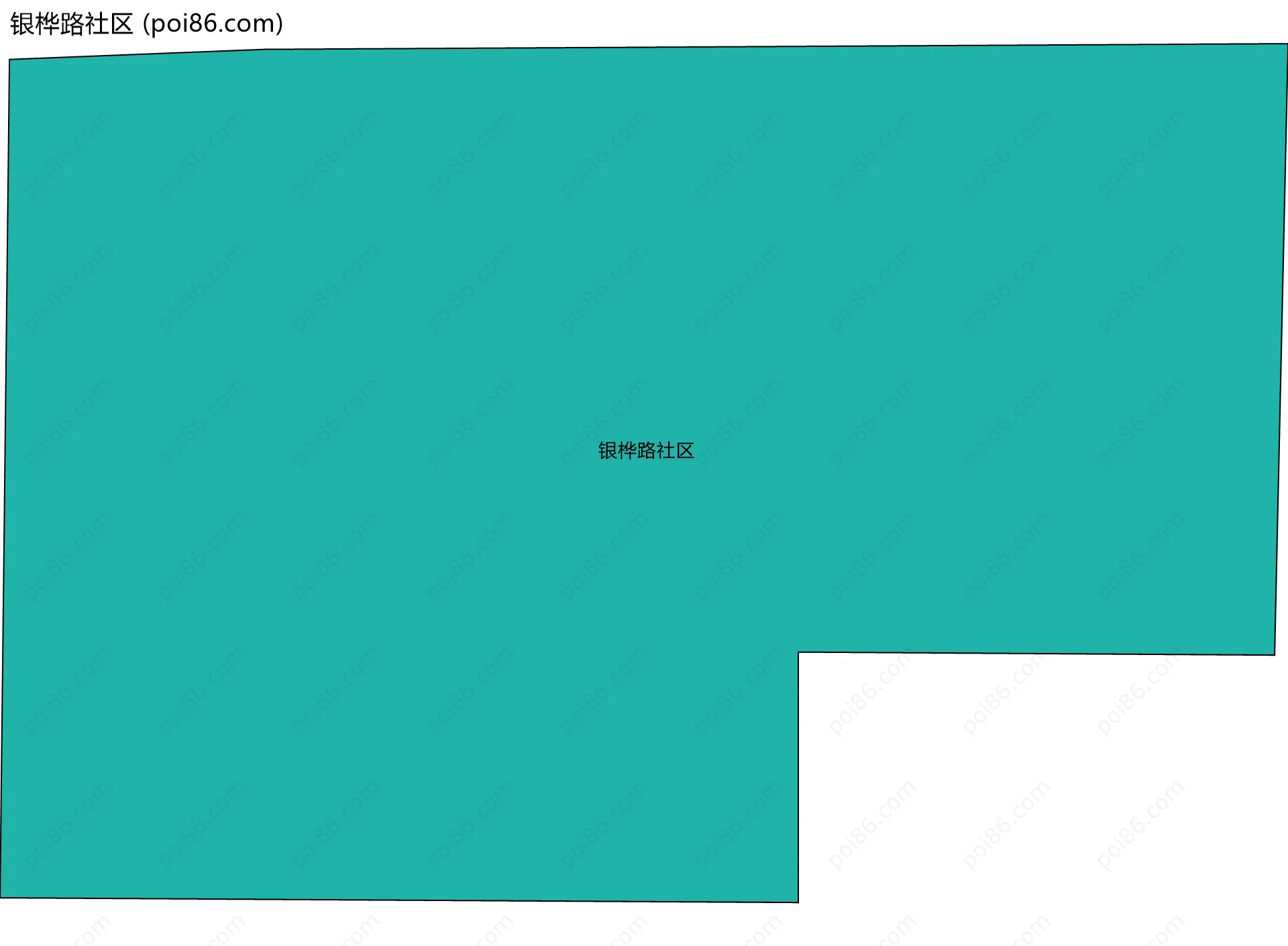 银桦路社区边界地图