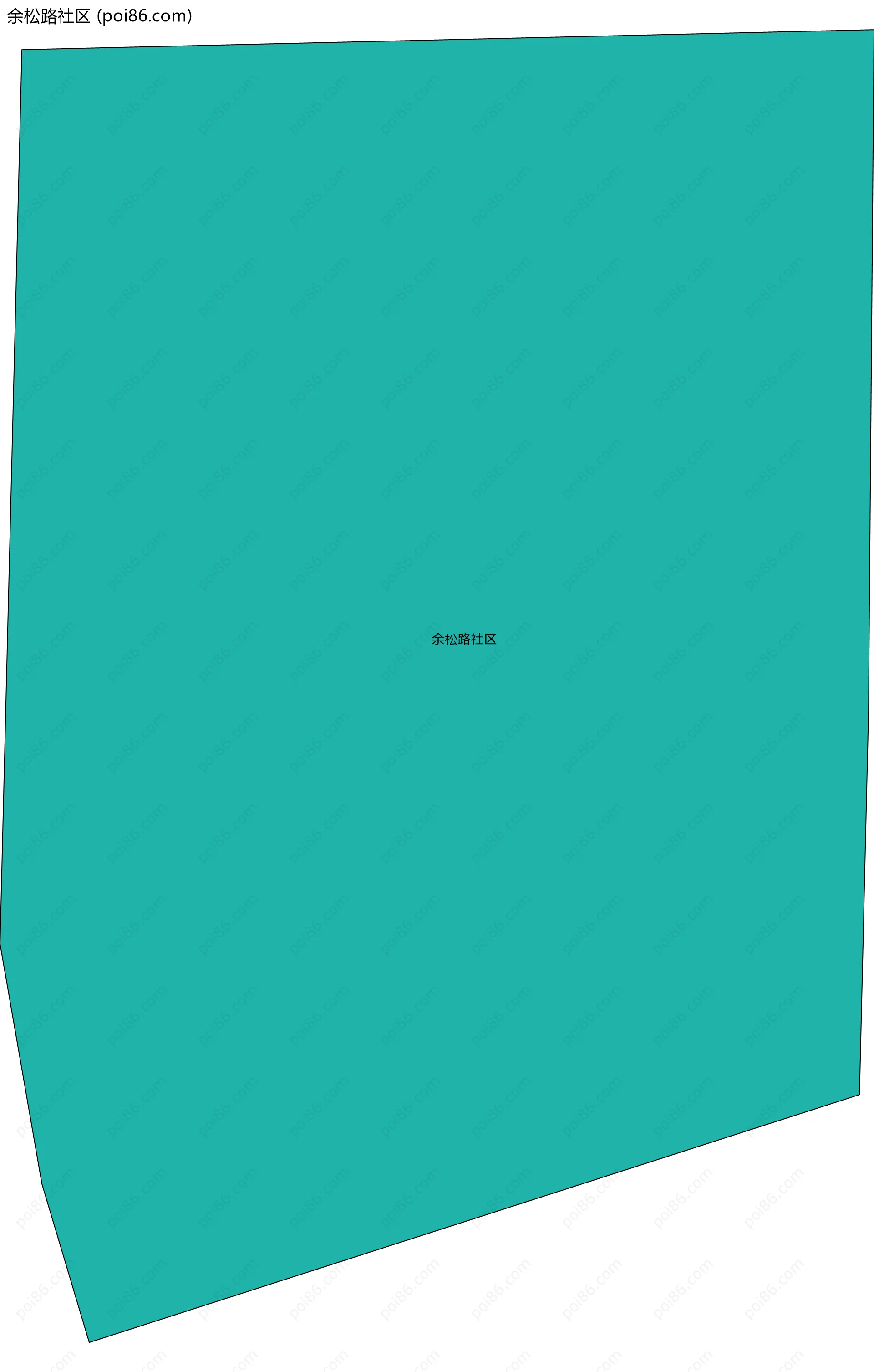 余松路社区边界地图