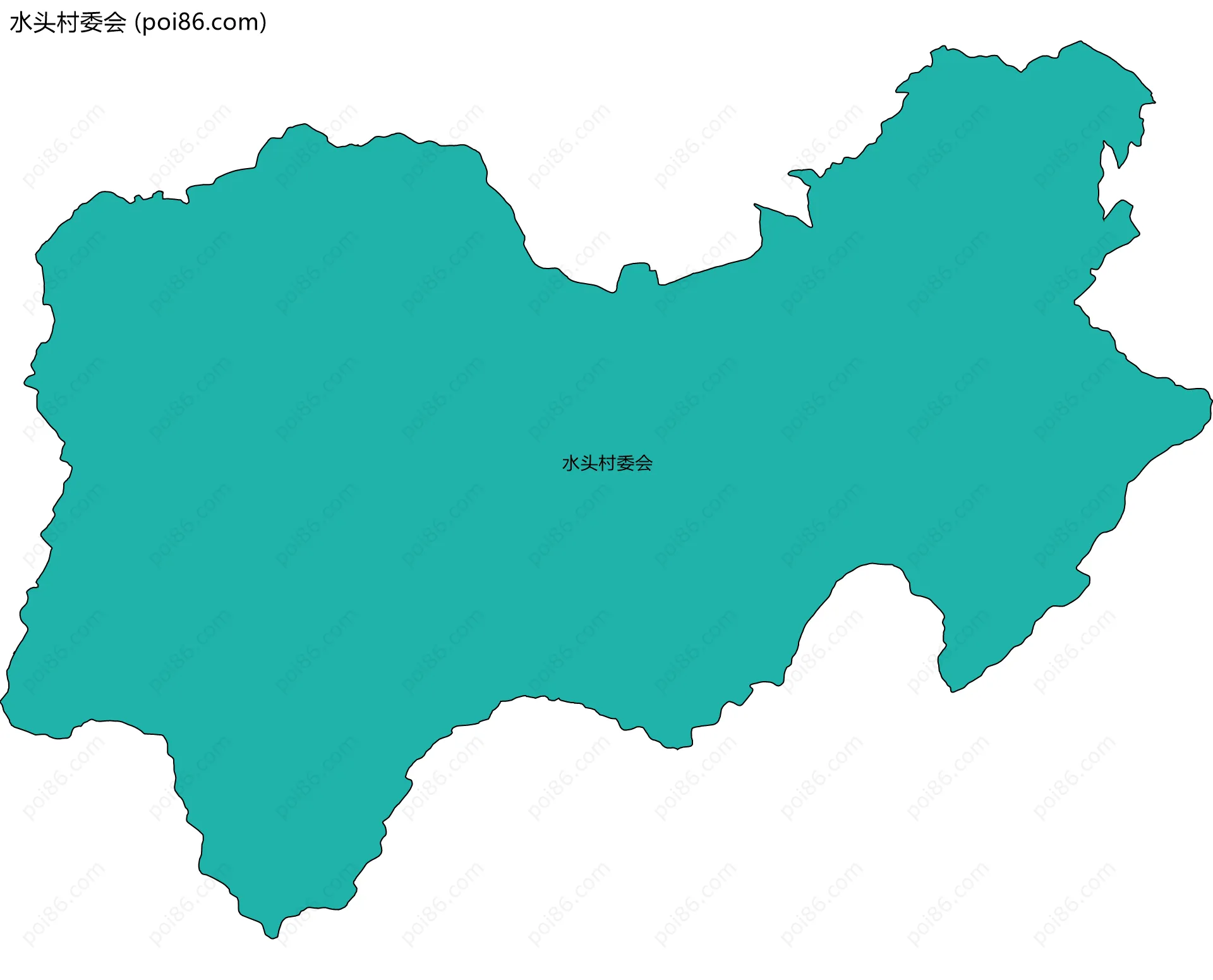 水头村委会边界地图