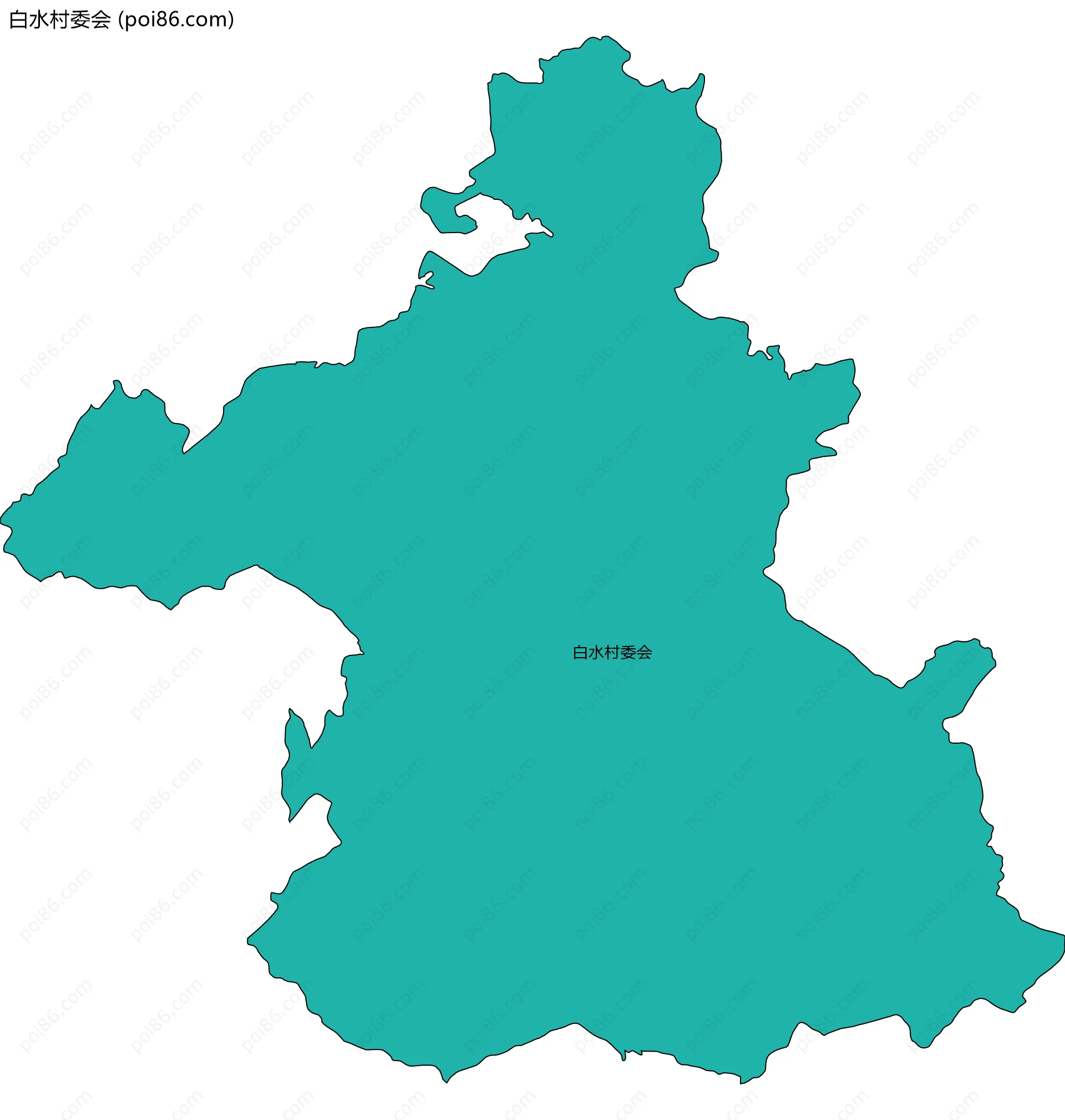 白水村委会边界地图