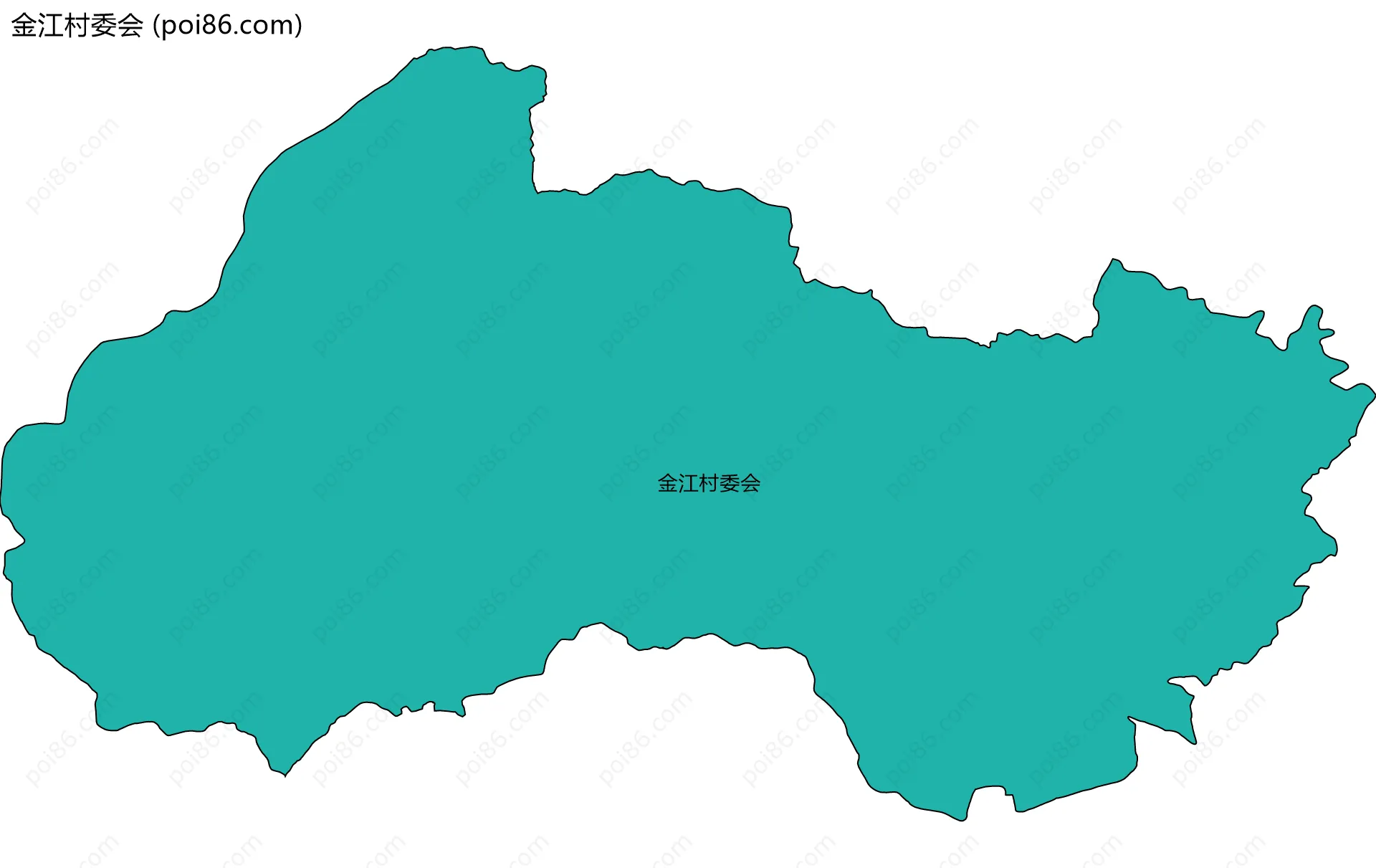 金江村委会边界地图