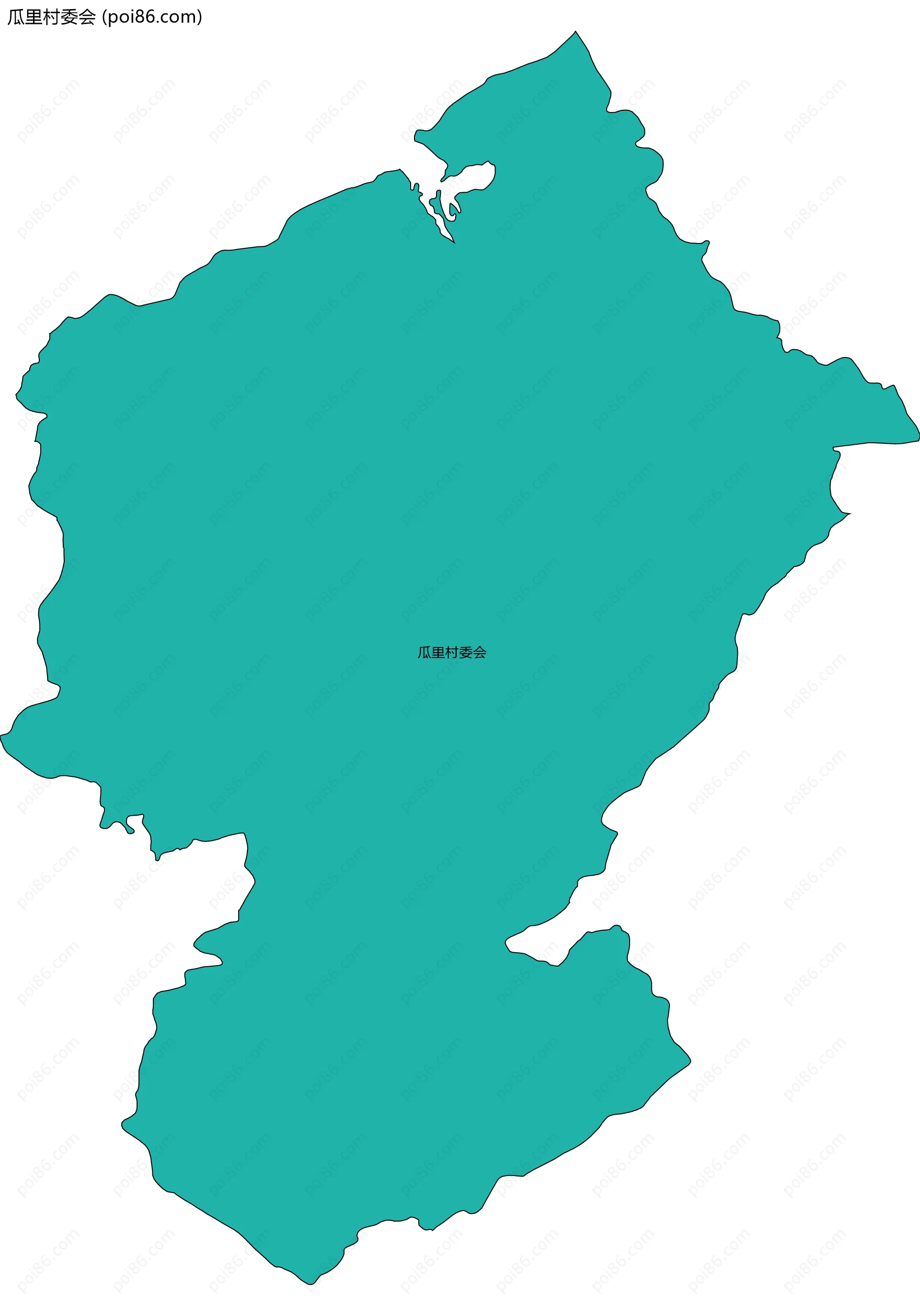 瓜里村委会边界地图