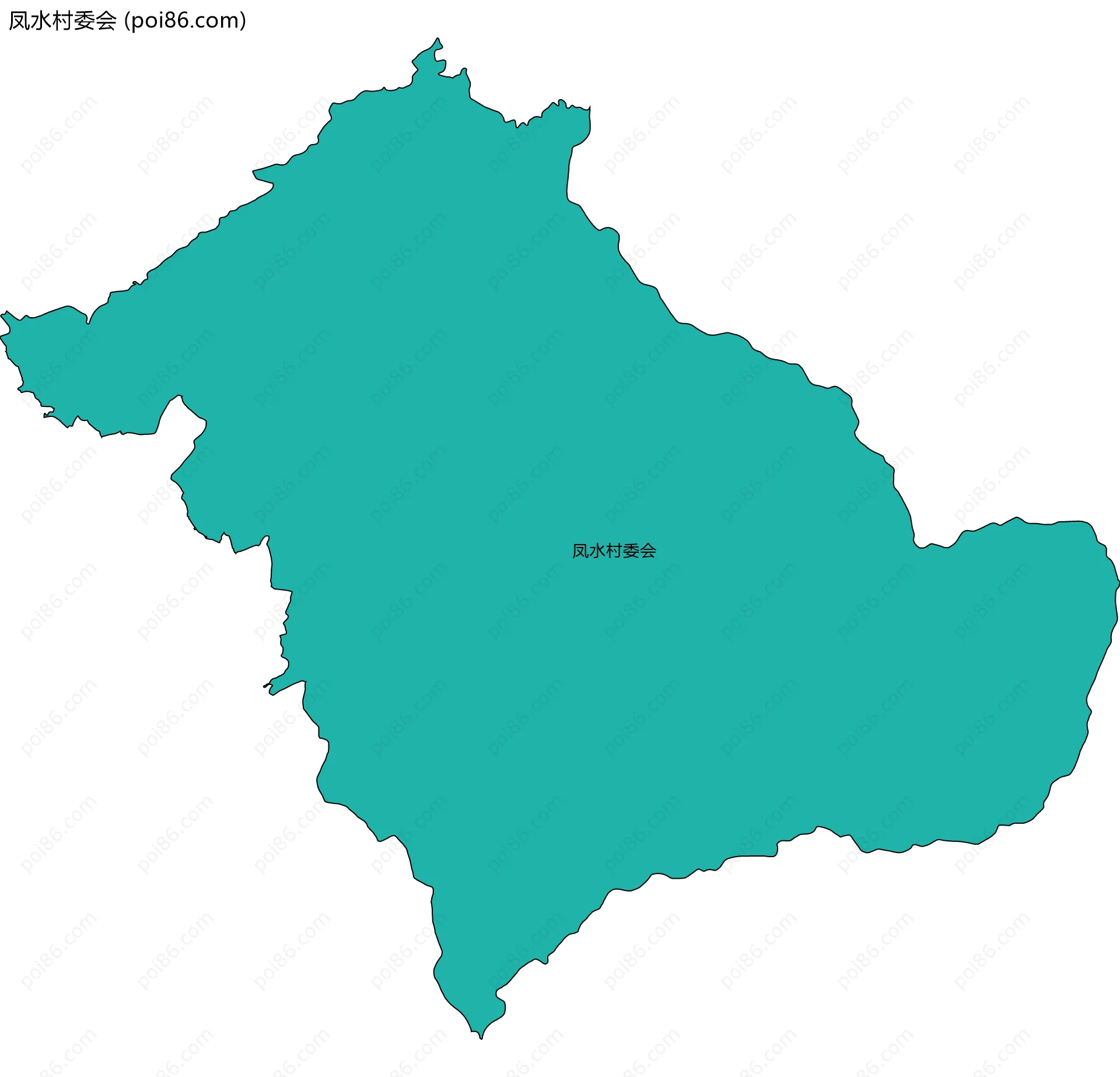 凤水村委会边界地图