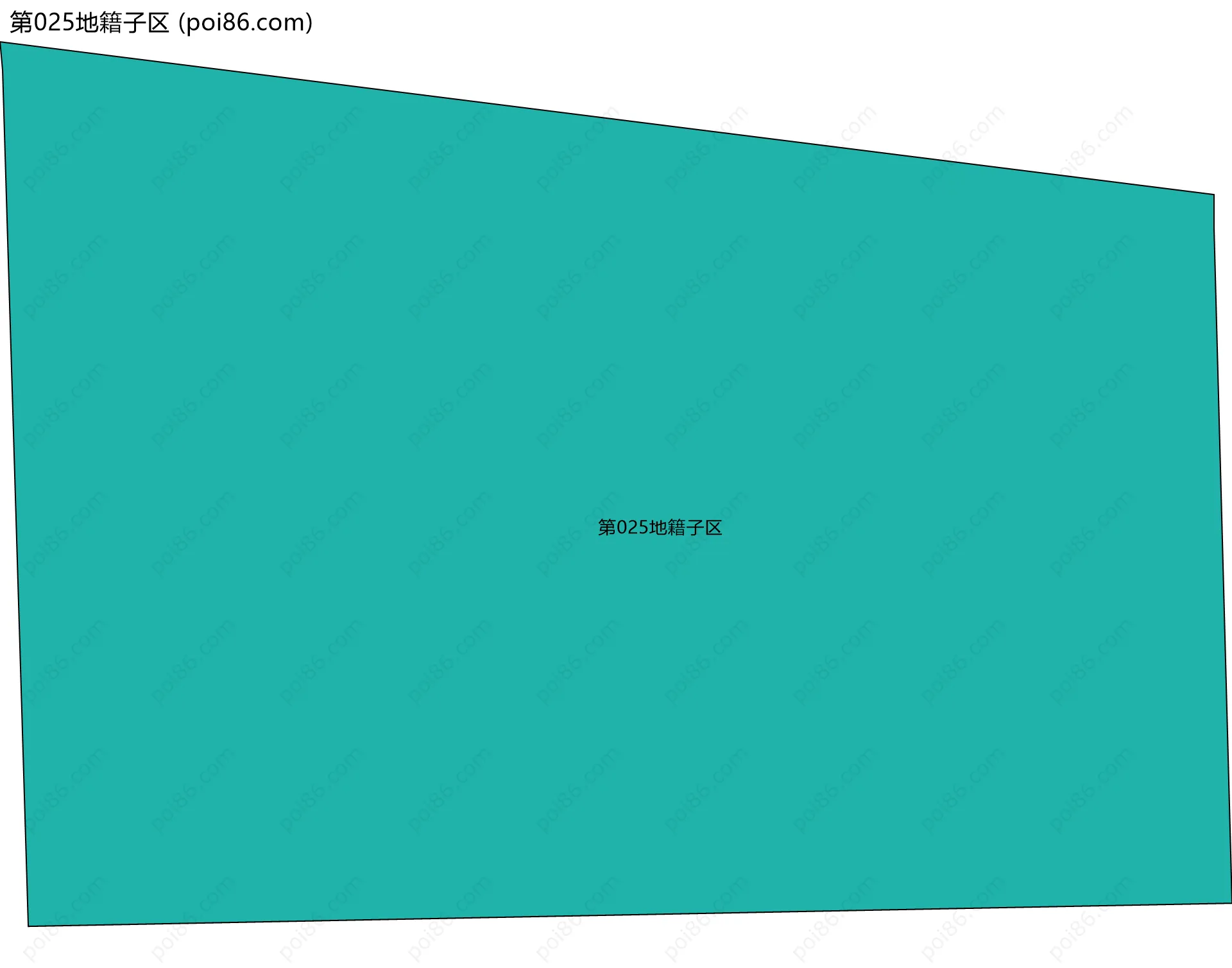 第025地籍子区边界地图
