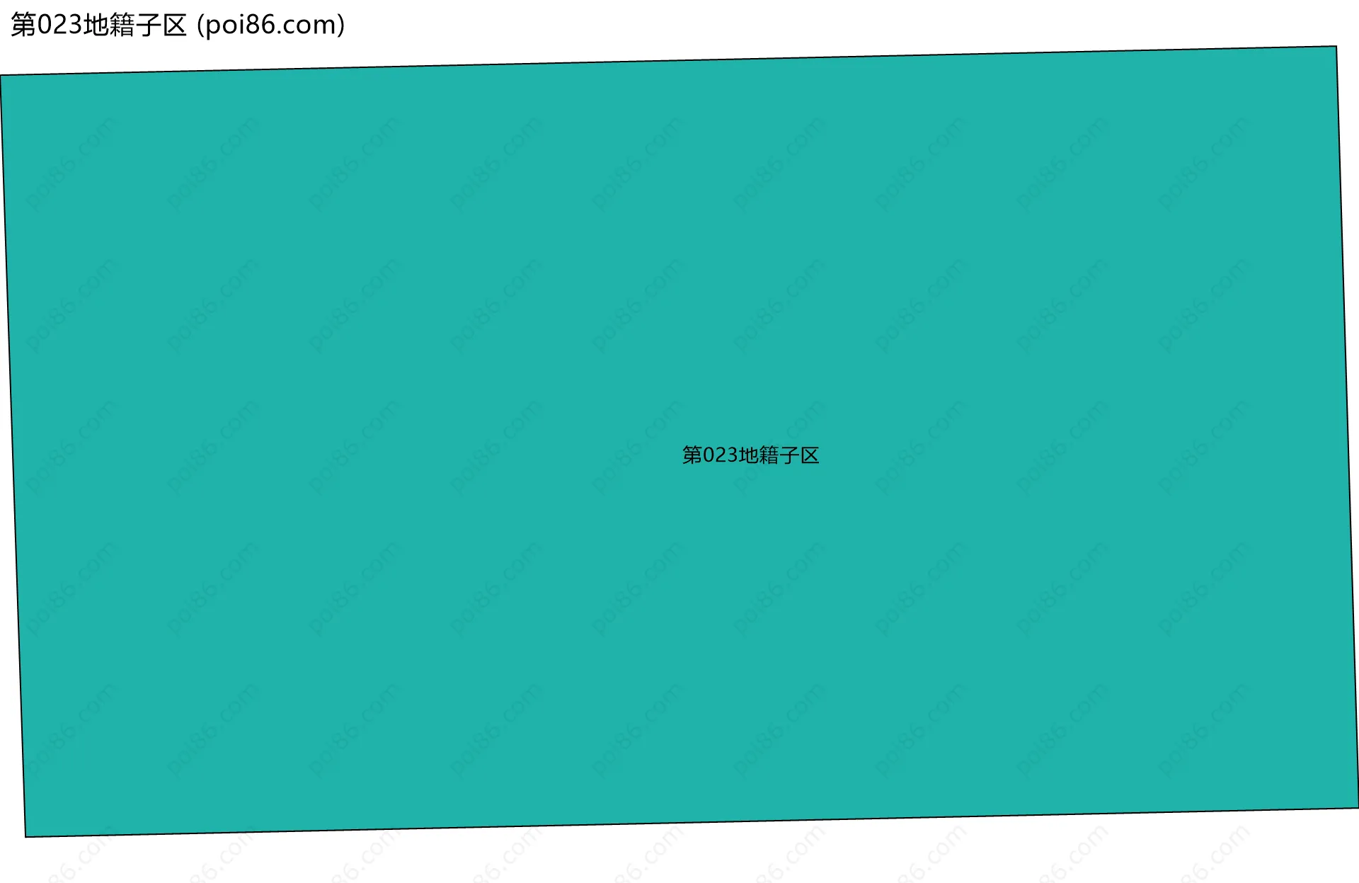 第023地籍子区边界地图