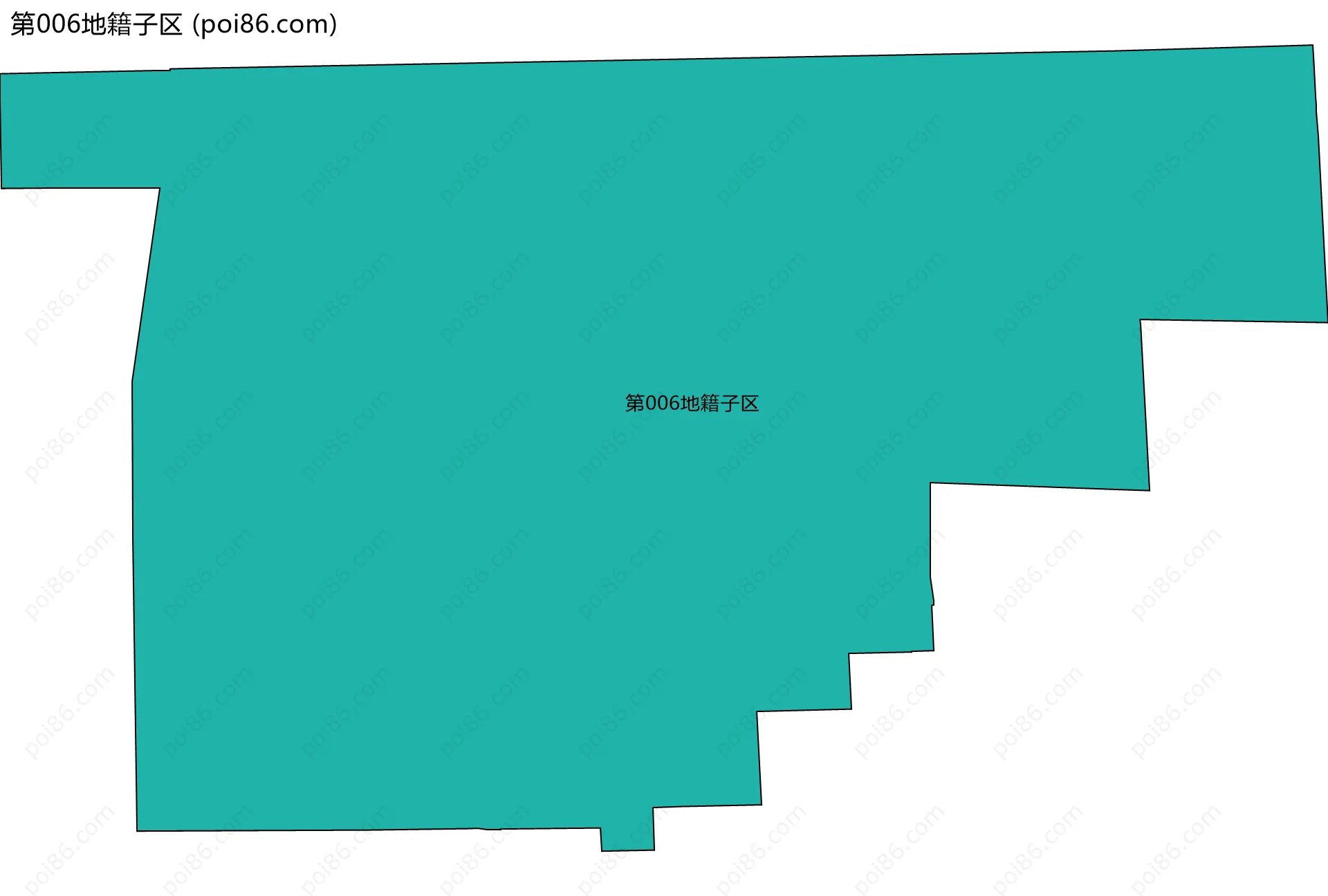第006地籍子区边界地图