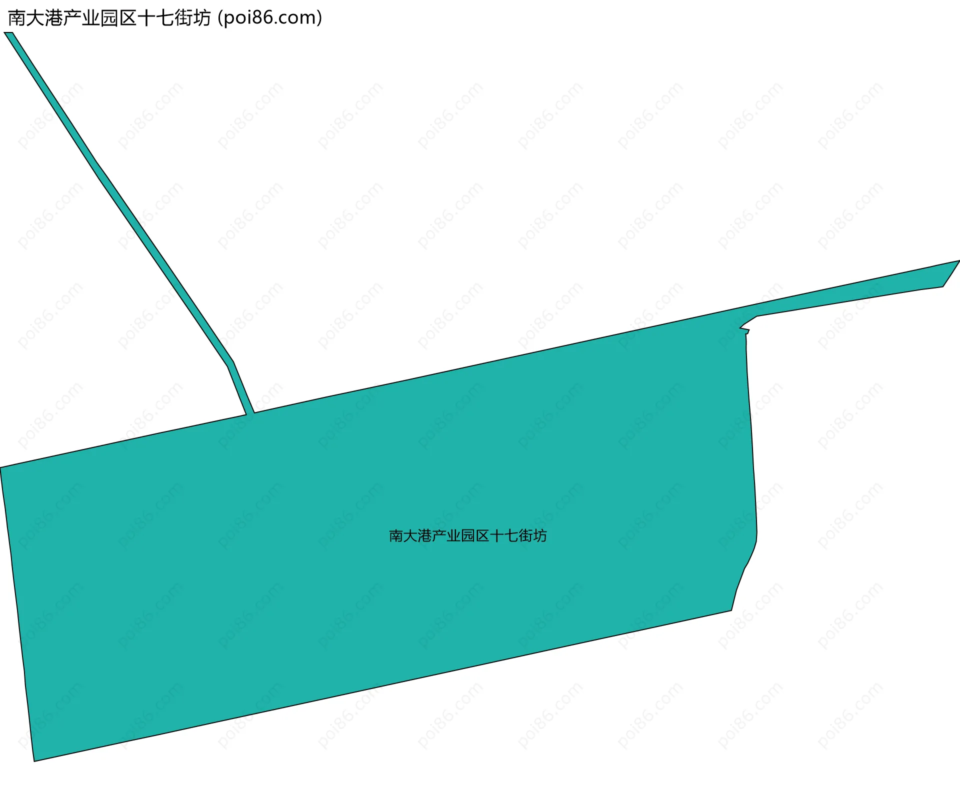 南大港产业园区十七街坊边界地图