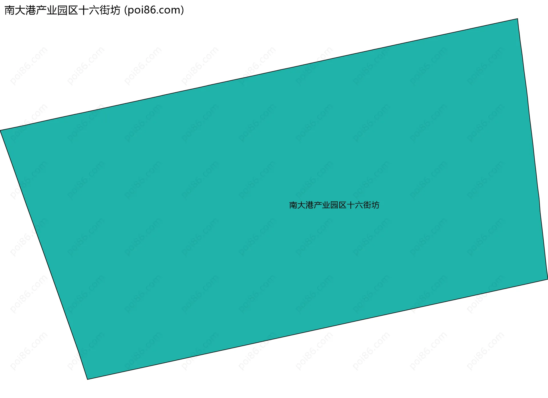 南大港产业园区十六街坊边界地图