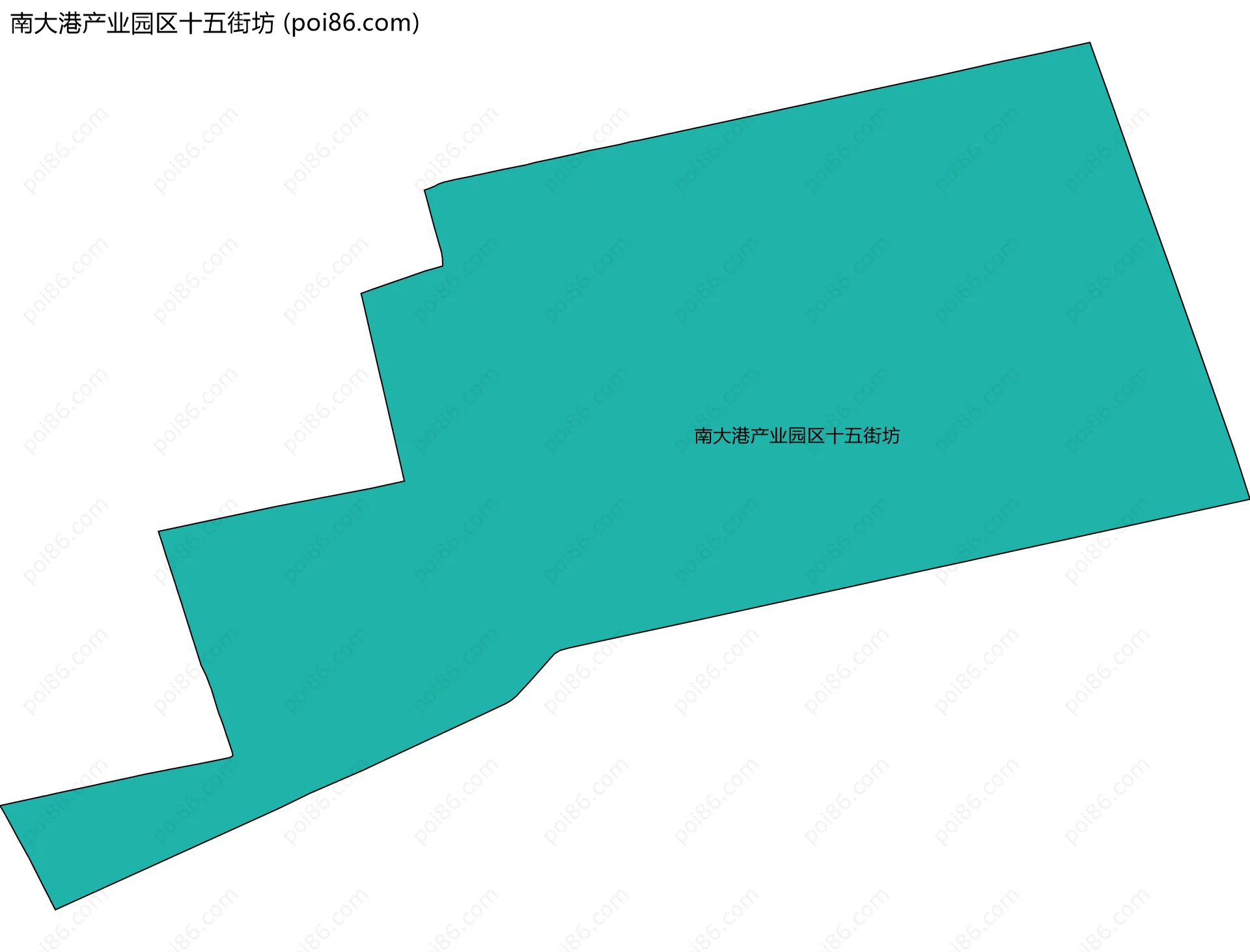 南大港产业园区十五街坊边界地图
