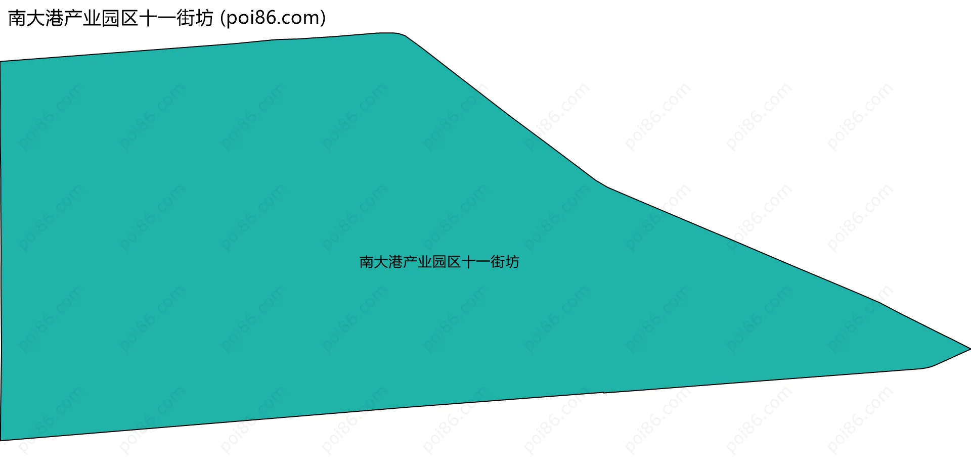 南大港产业园区十一街坊边界地图
