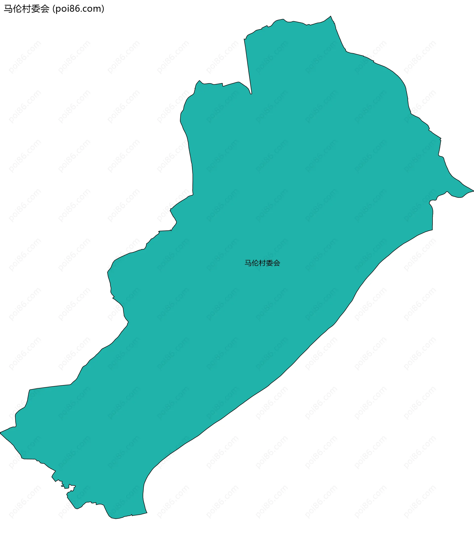 马伦村委会边界地图