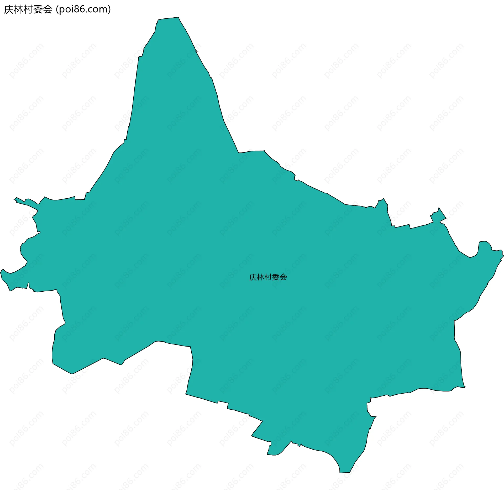 庆林村委会边界地图
