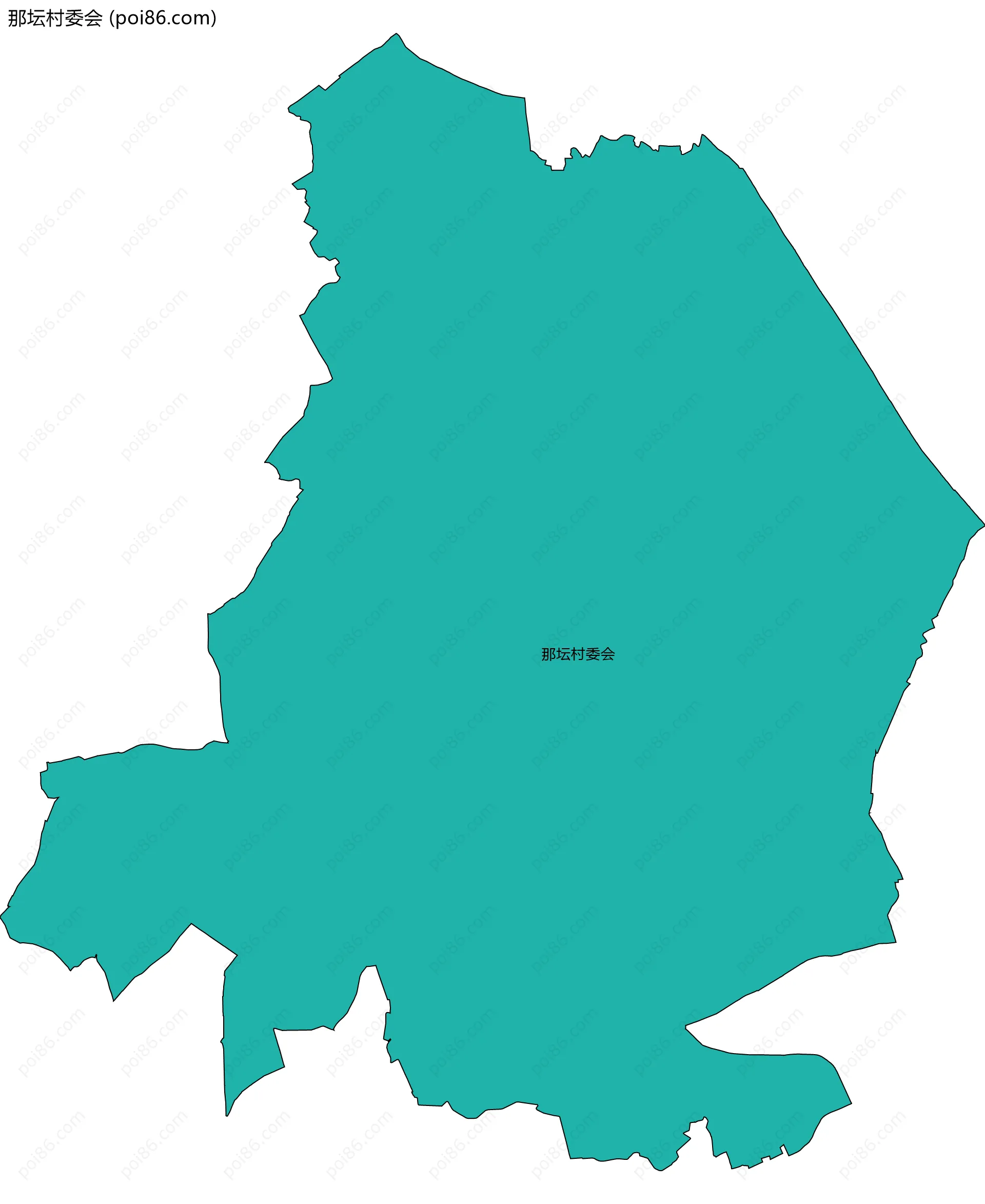 那坛村委会边界地图