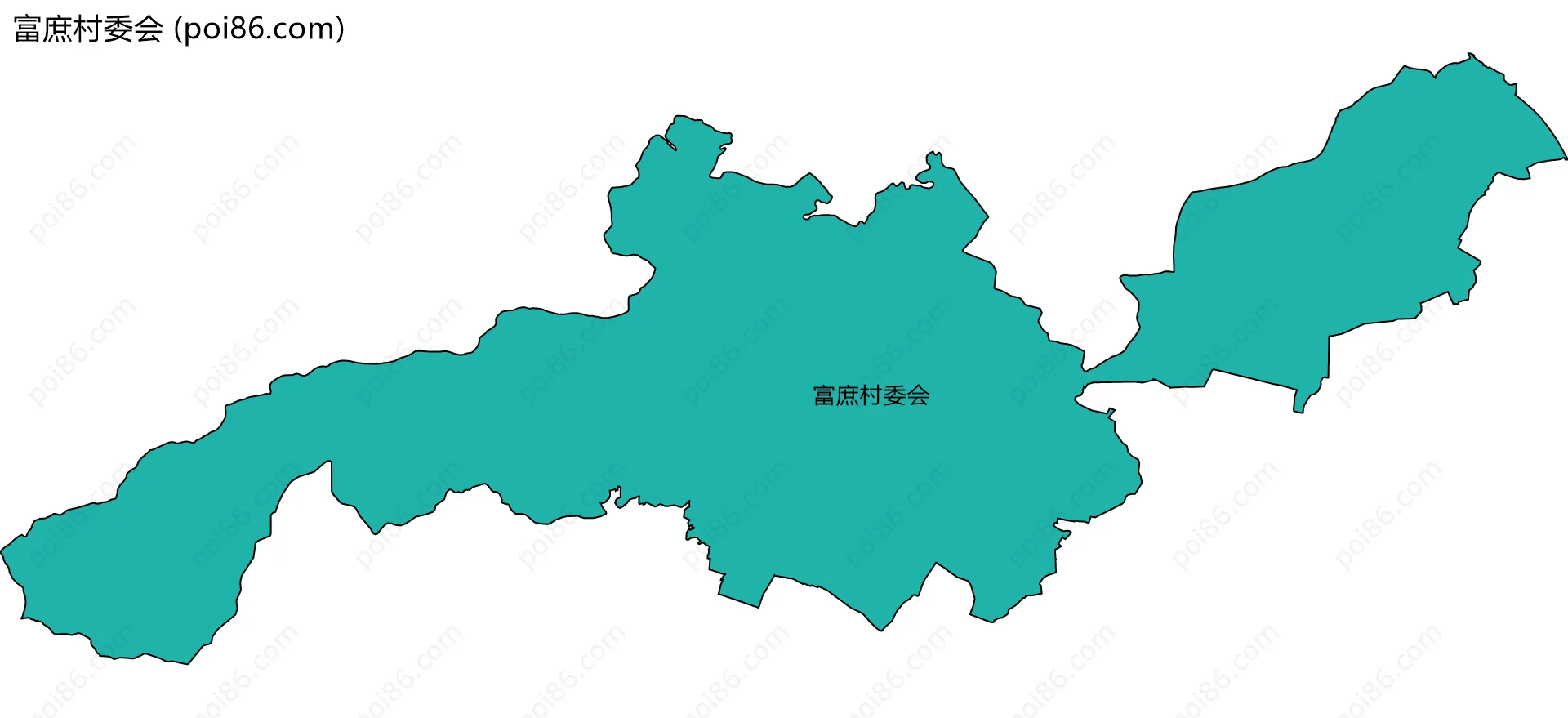 富庶村委会边界地图