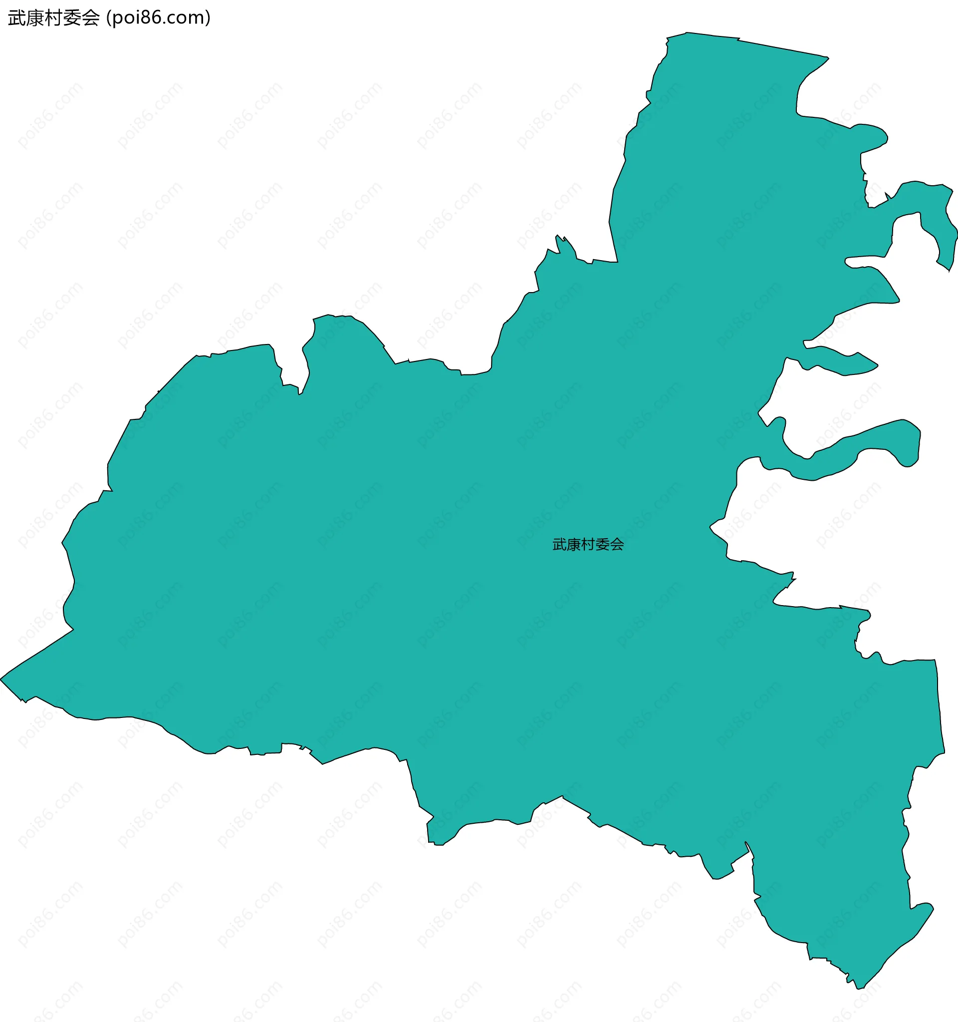 武康村委会边界地图