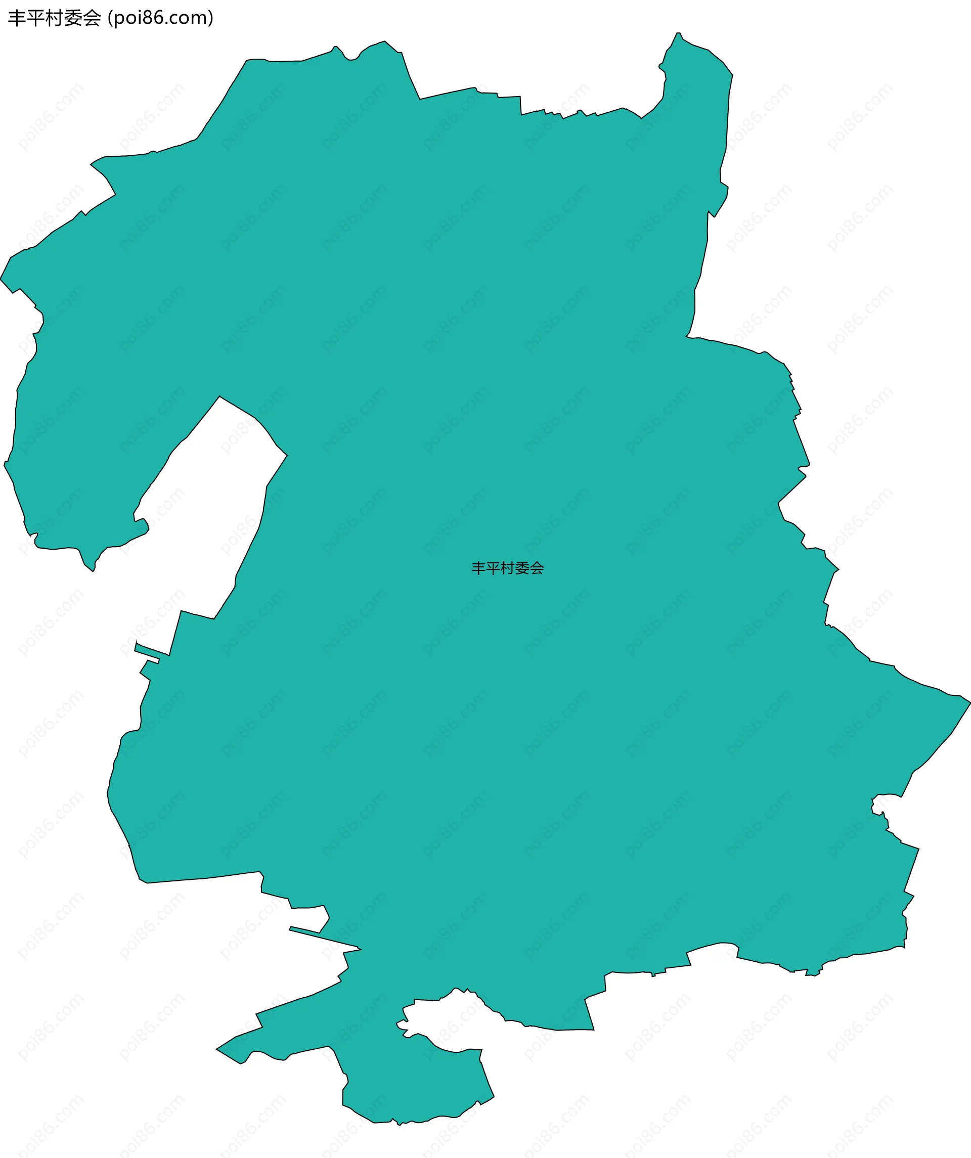 丰平村委会边界地图