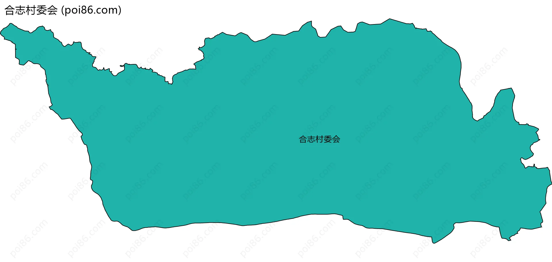合志村委会边界地图