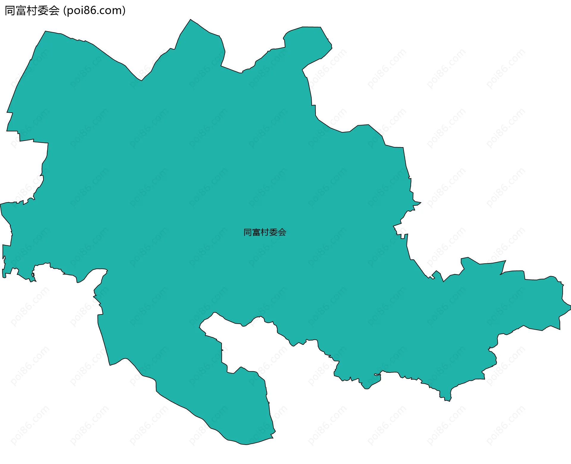 同富村委会边界地图
