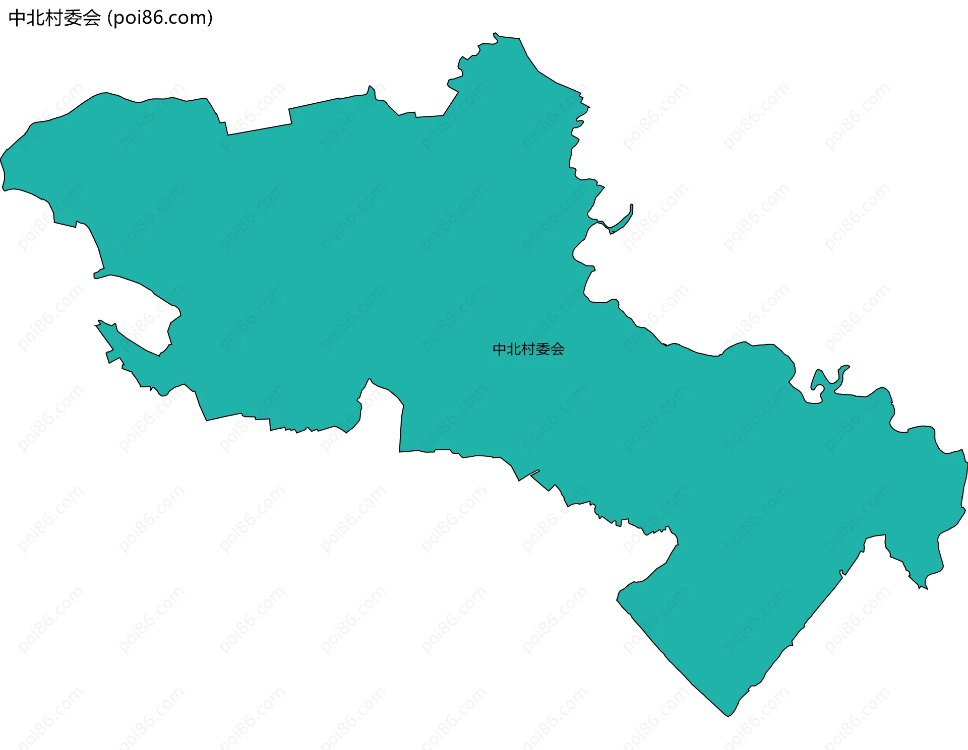 中北村委会边界地图