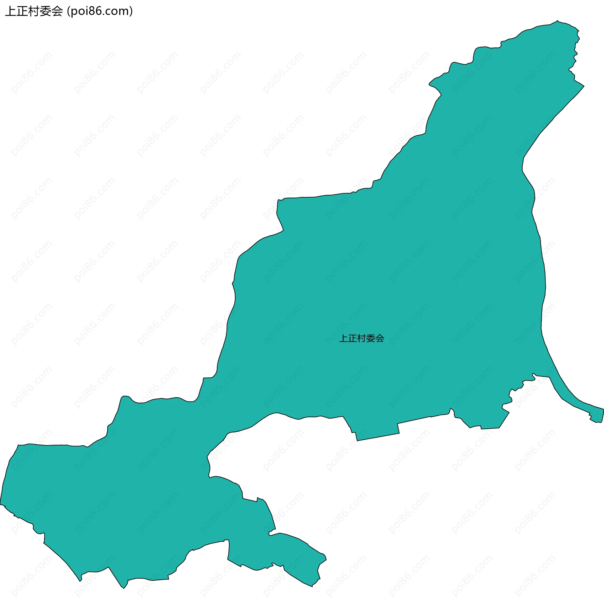 上正村委会边界地图