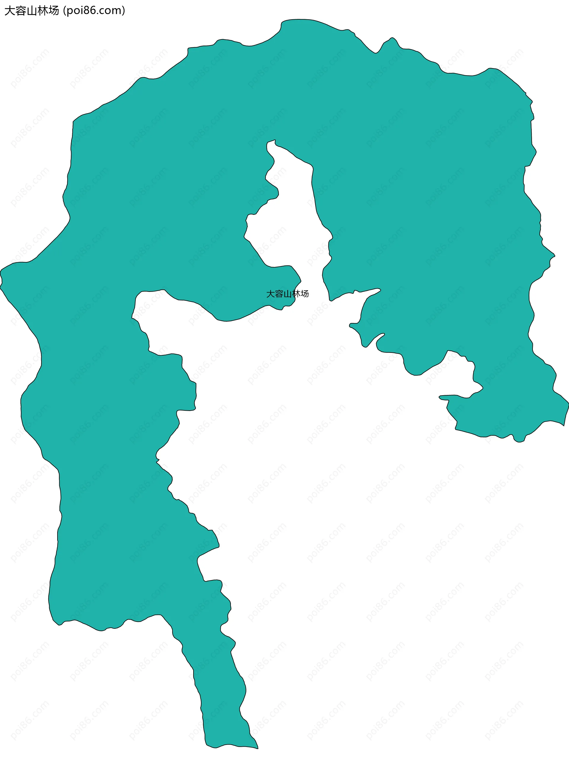 大容山林场边界地图